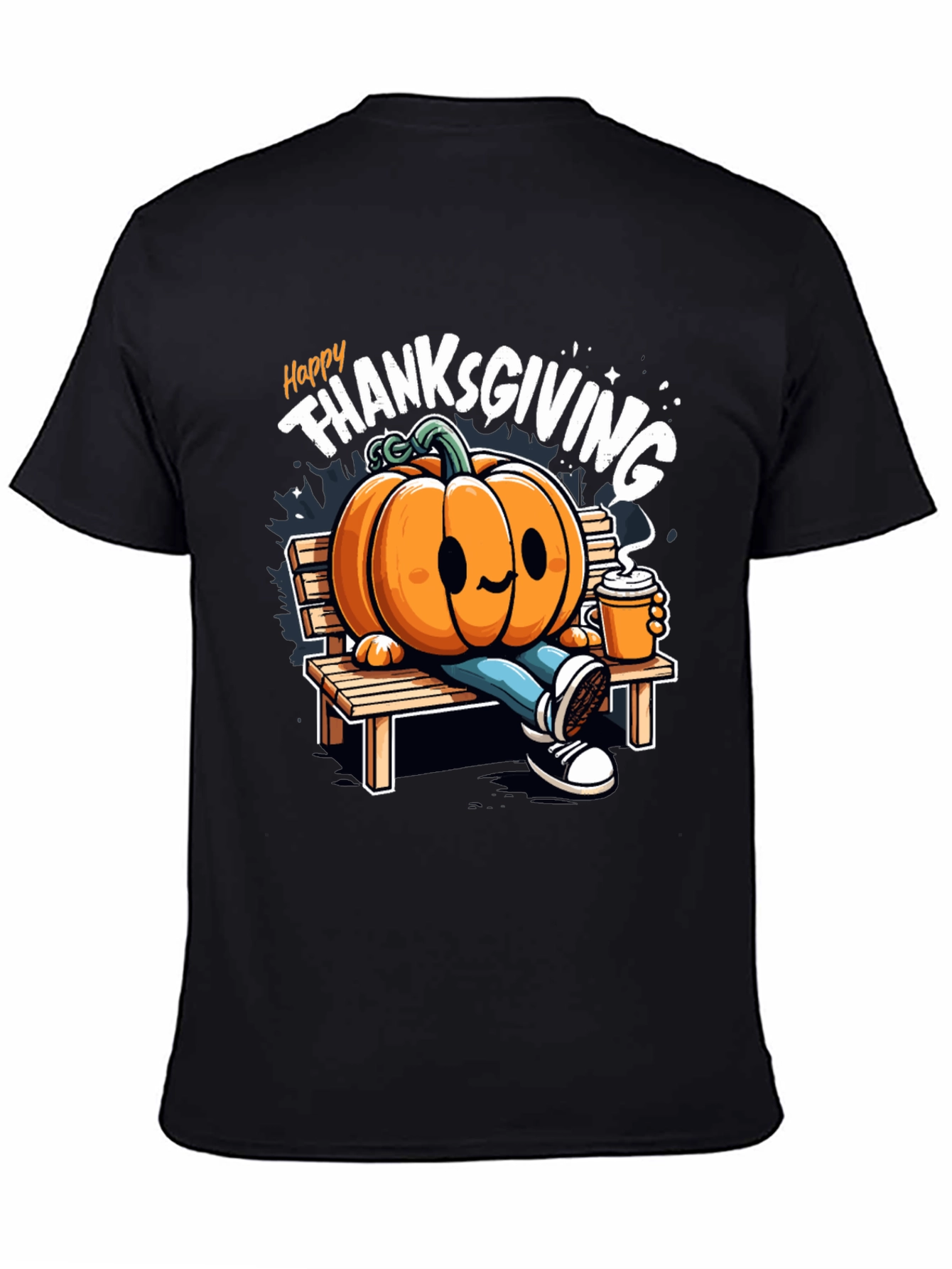 Happy Thanksgiving Pumpkin Graphic Tee