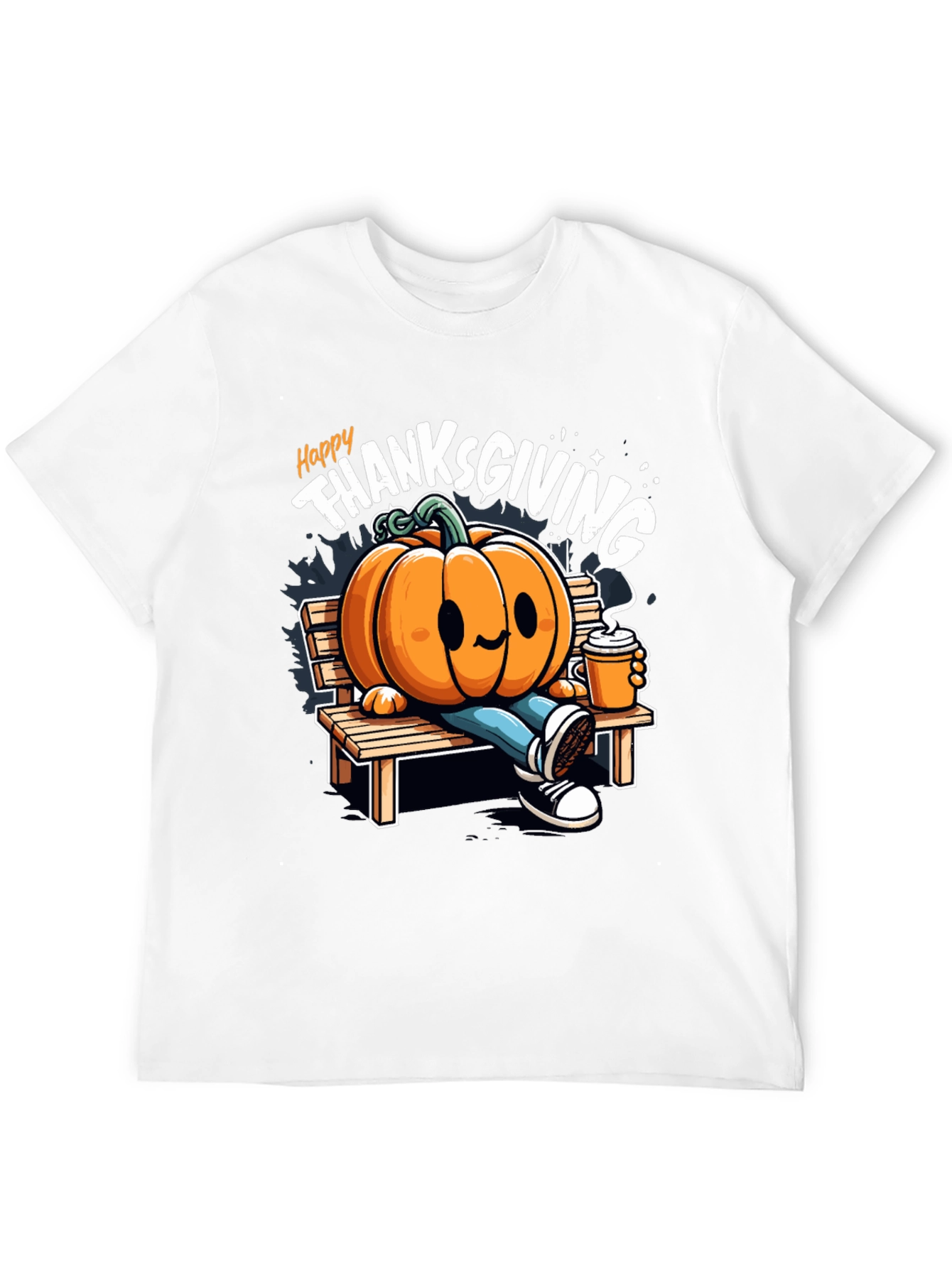 Happy Thanksgiving Pumpkin Graphic Tee