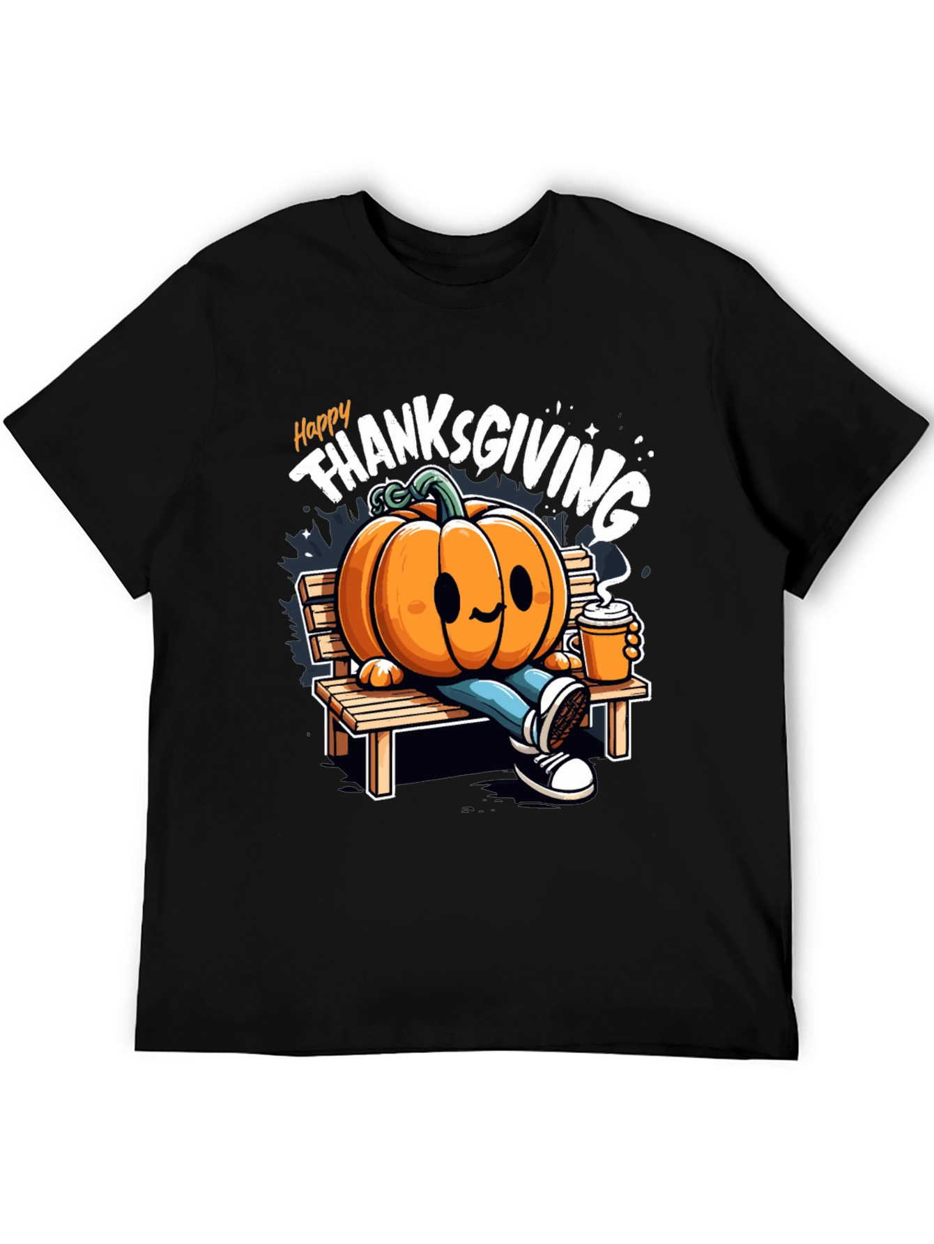 Happy Thanksgiving Pumpkin Graphic Tee