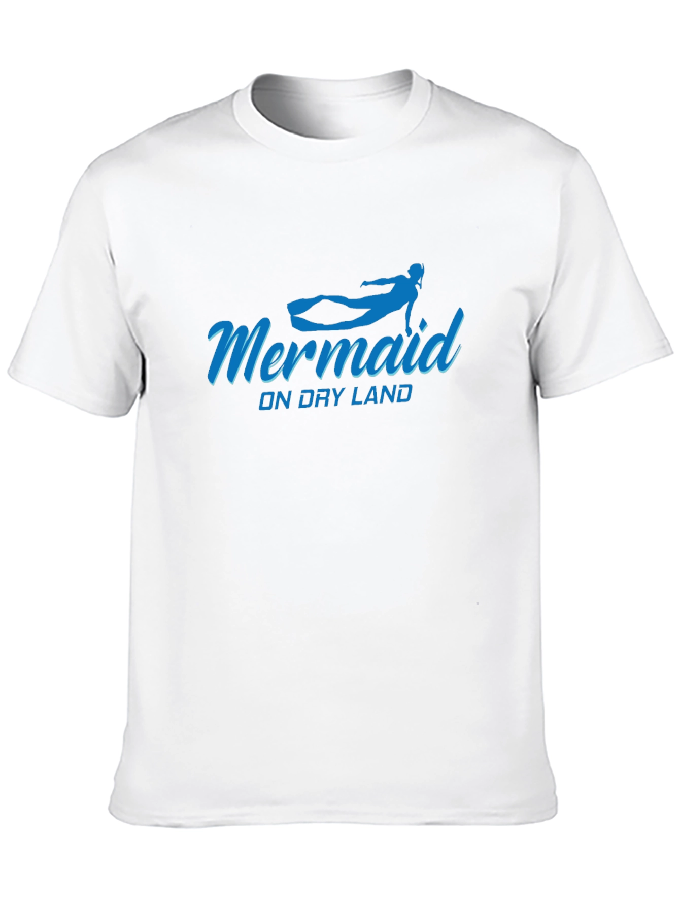 Mermaid On Dry Land Graphic Tee - Black