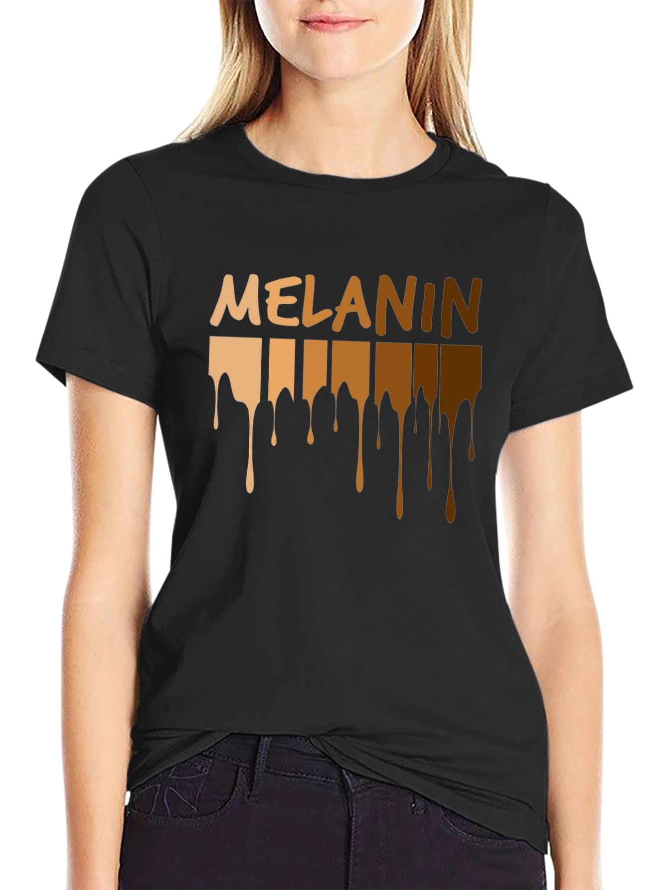 Melanin Drip T-Shirt - Black Pride