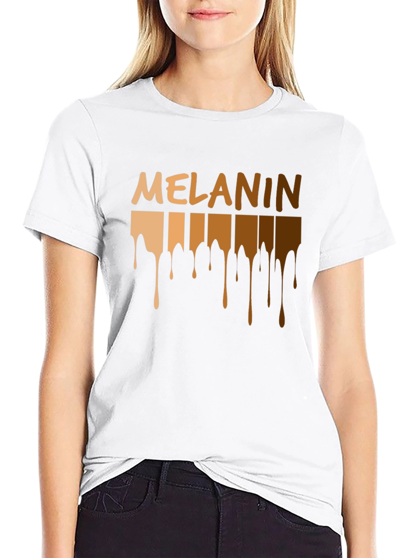 Melanin Drip T-Shirt - Black Pride