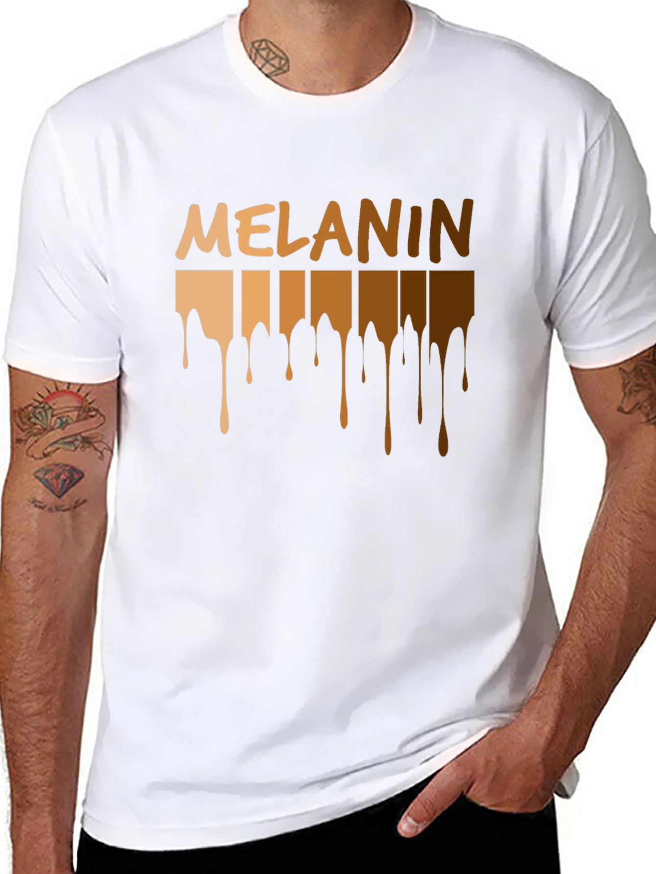 Melanin Drip T-Shirt - Black Pride