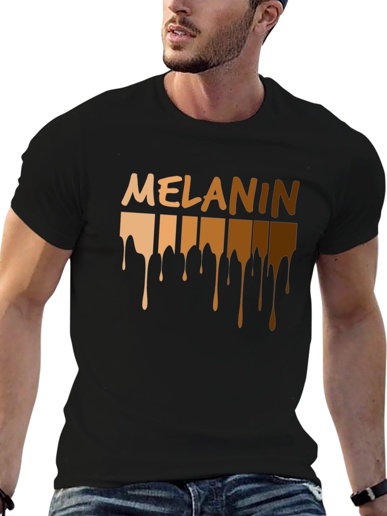Melanin Drip T-Shirt - Black Pride