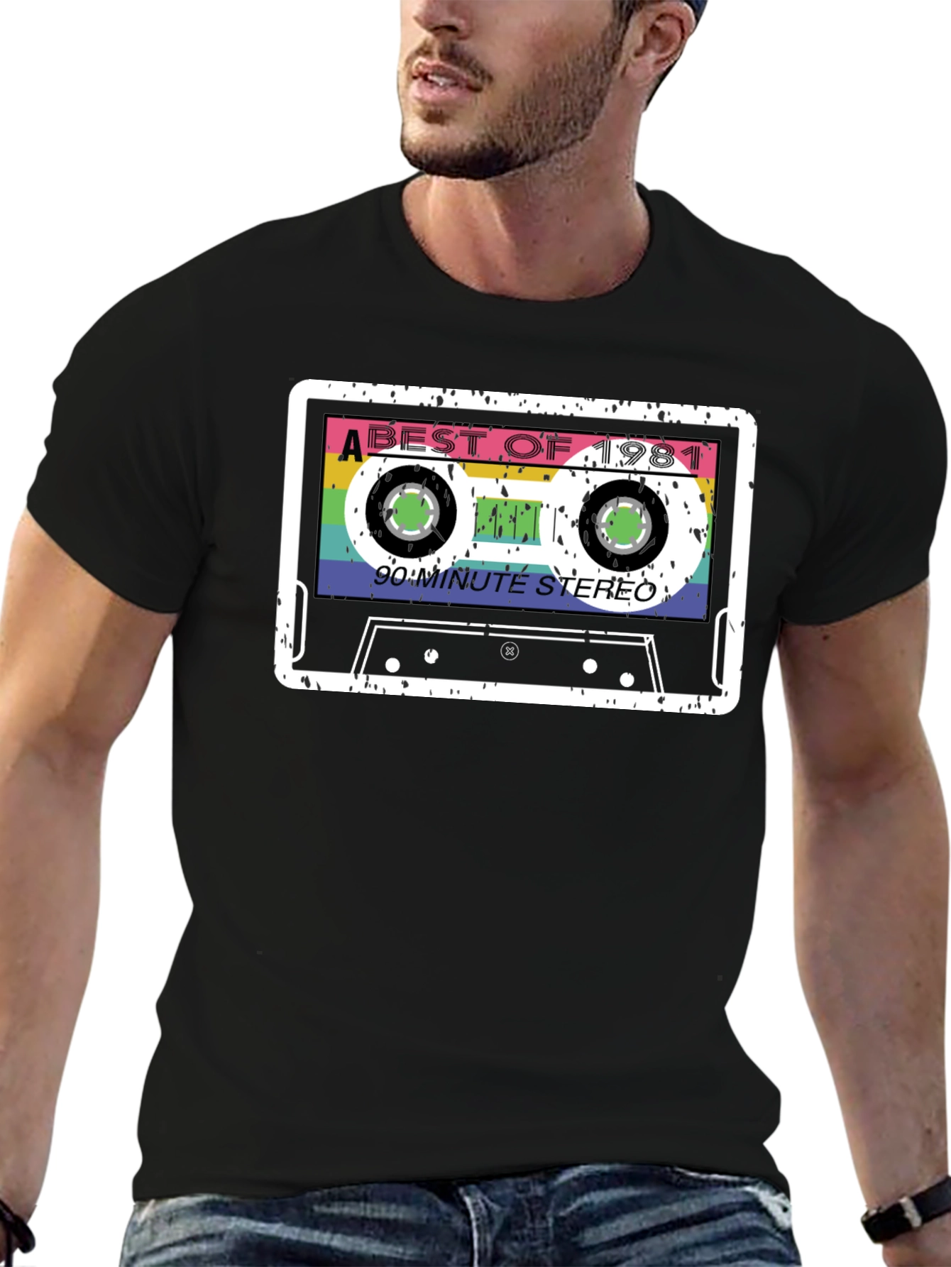 Retro 1981 Cassette Tape Graphic T-Shirt