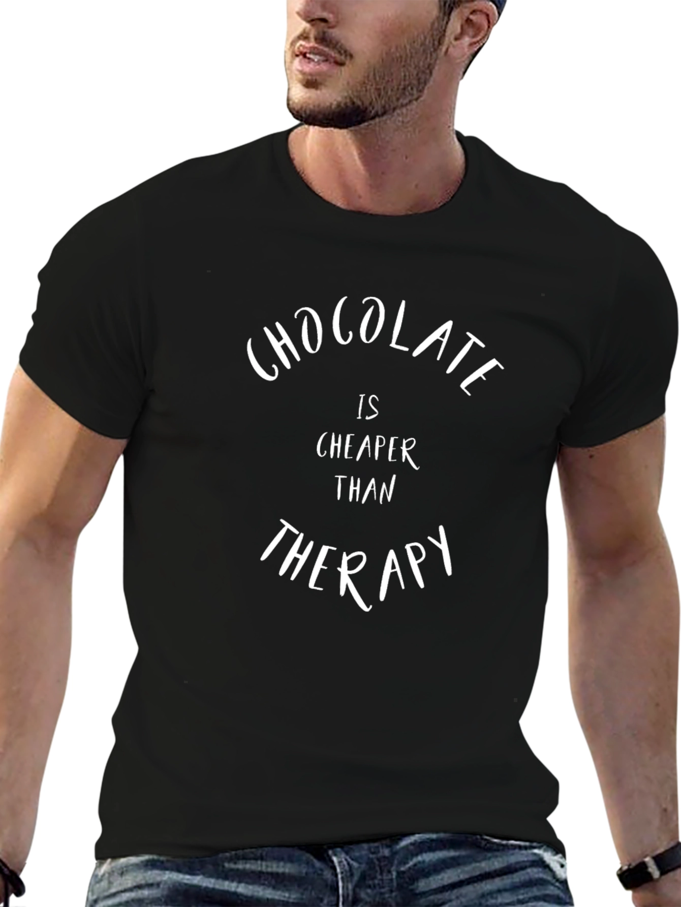 Chocolate Therapy T-Shirt - Funny Graphic Tee