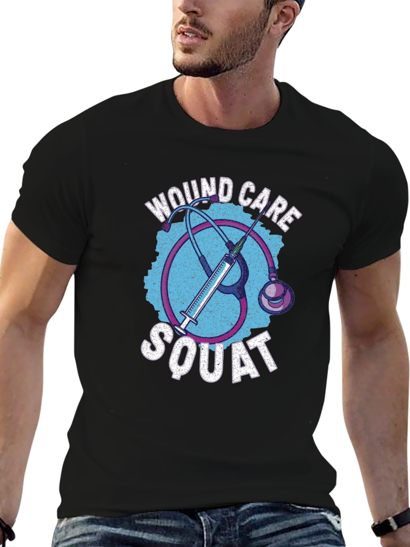 Wound Care Squad Black T-Shirt