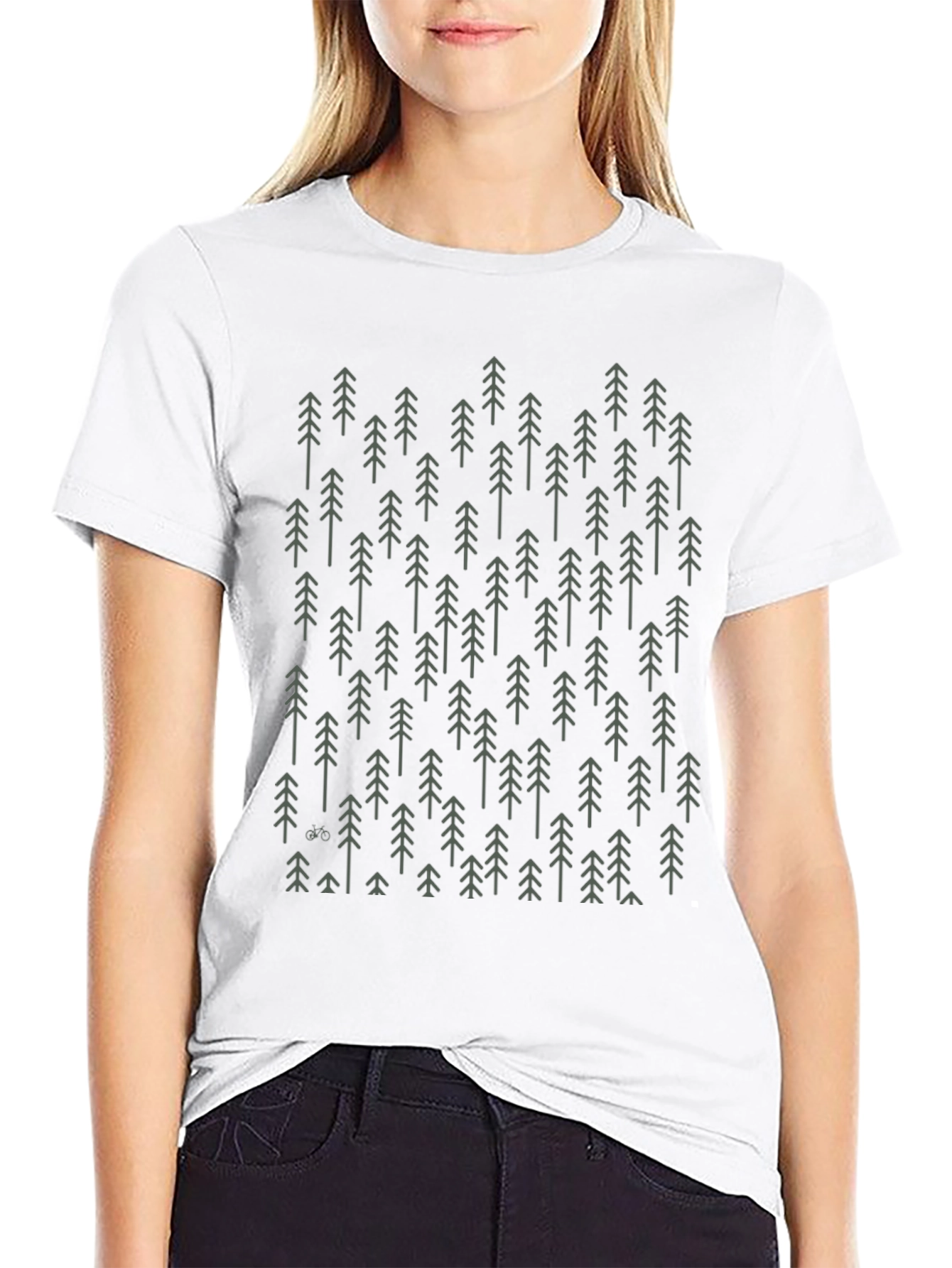 Modern Forest Graphic Tee - Black
