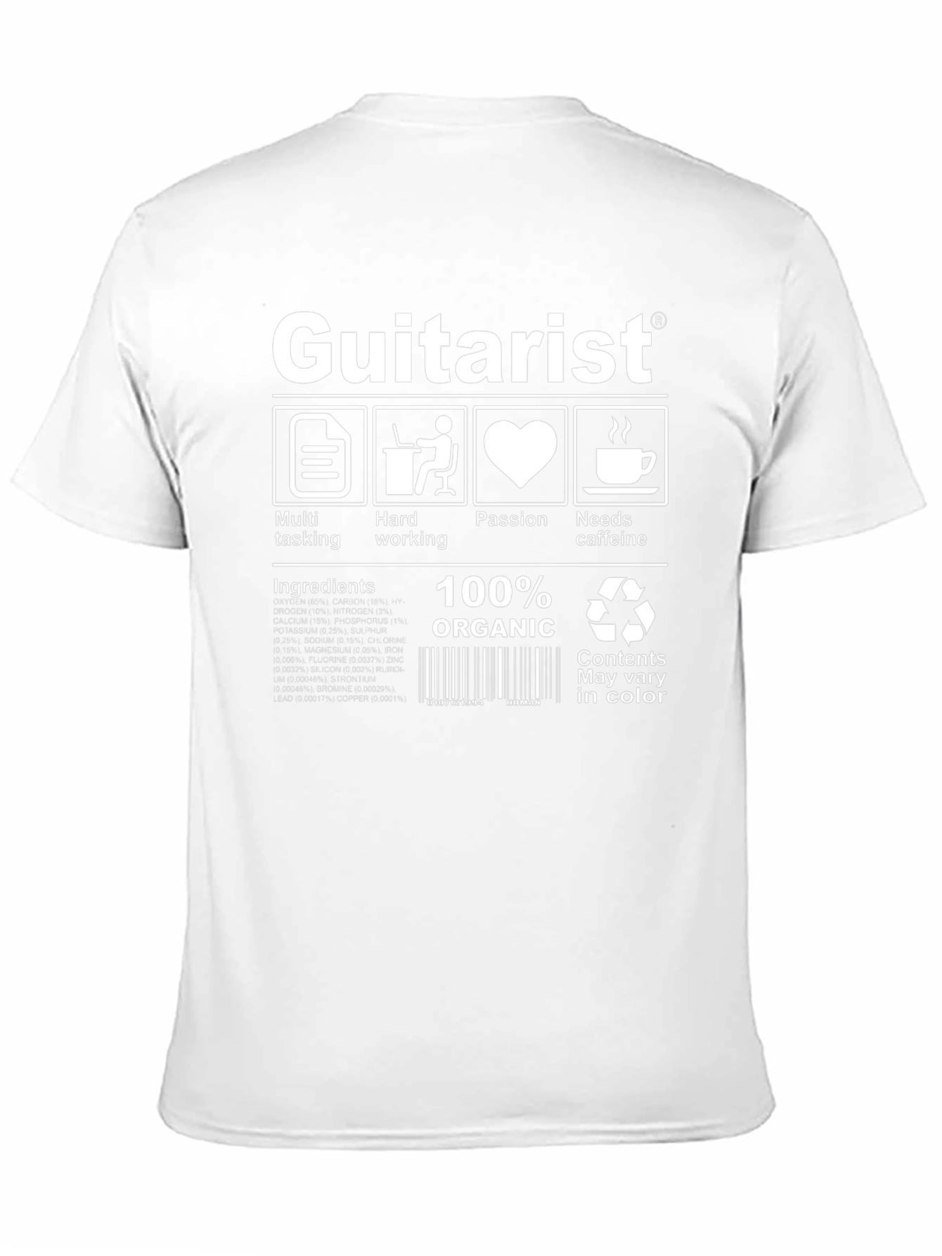 Guitarist T-Shirt - Funny Musician Tee