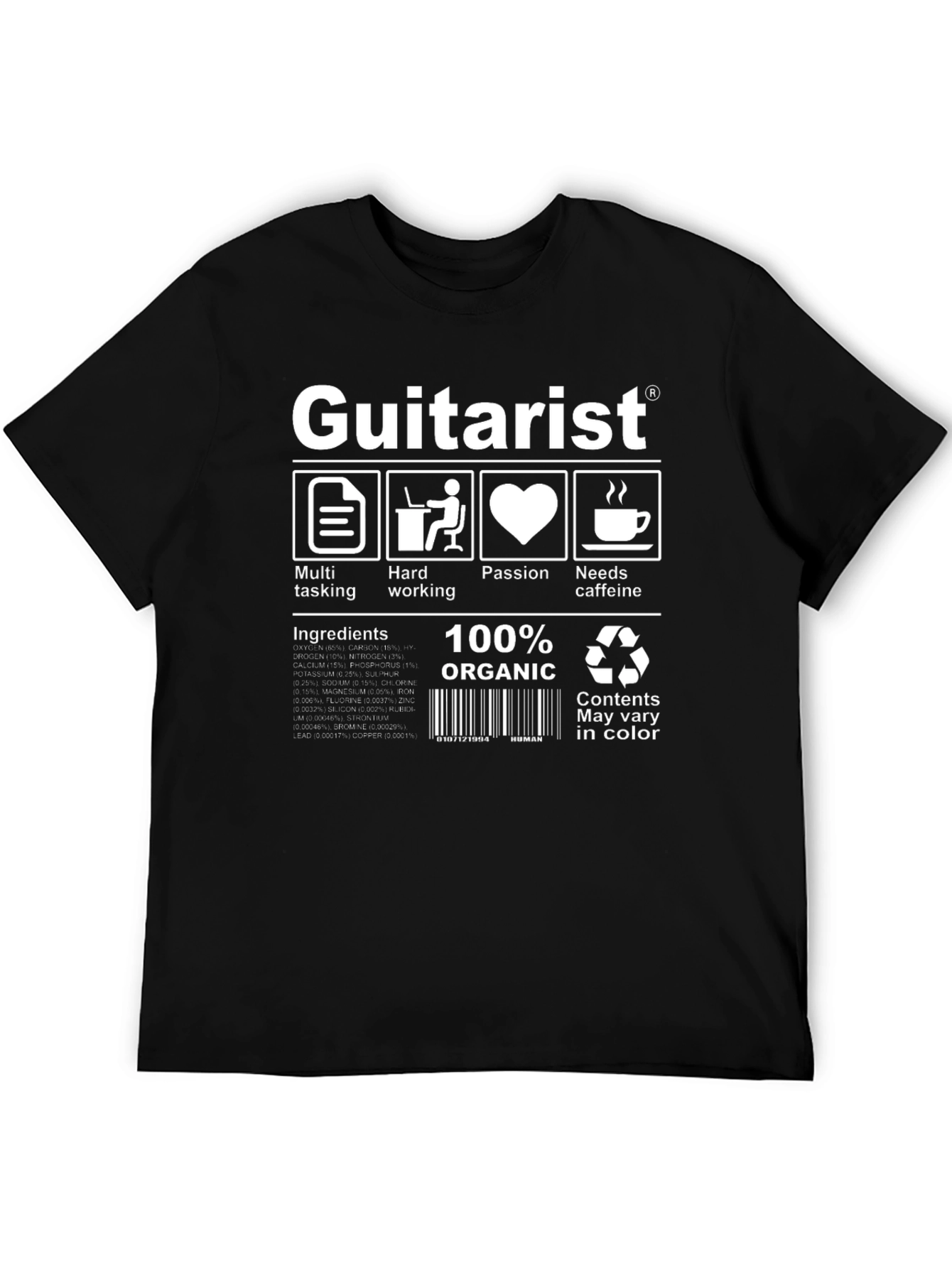 Guitarist T-Shirt - Funny Musician Tee