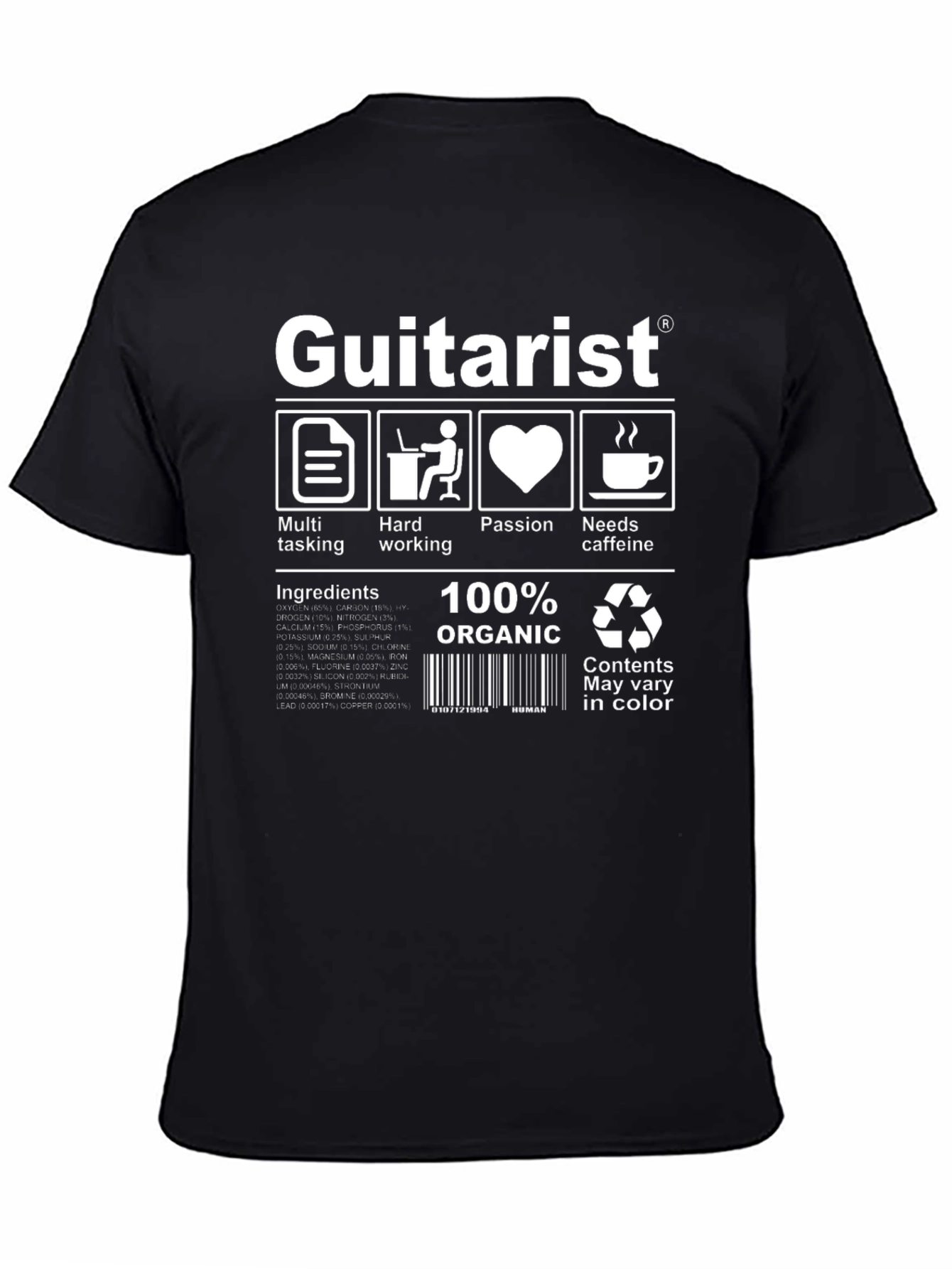 Guitarist T-Shirt - Funny Musician Tee