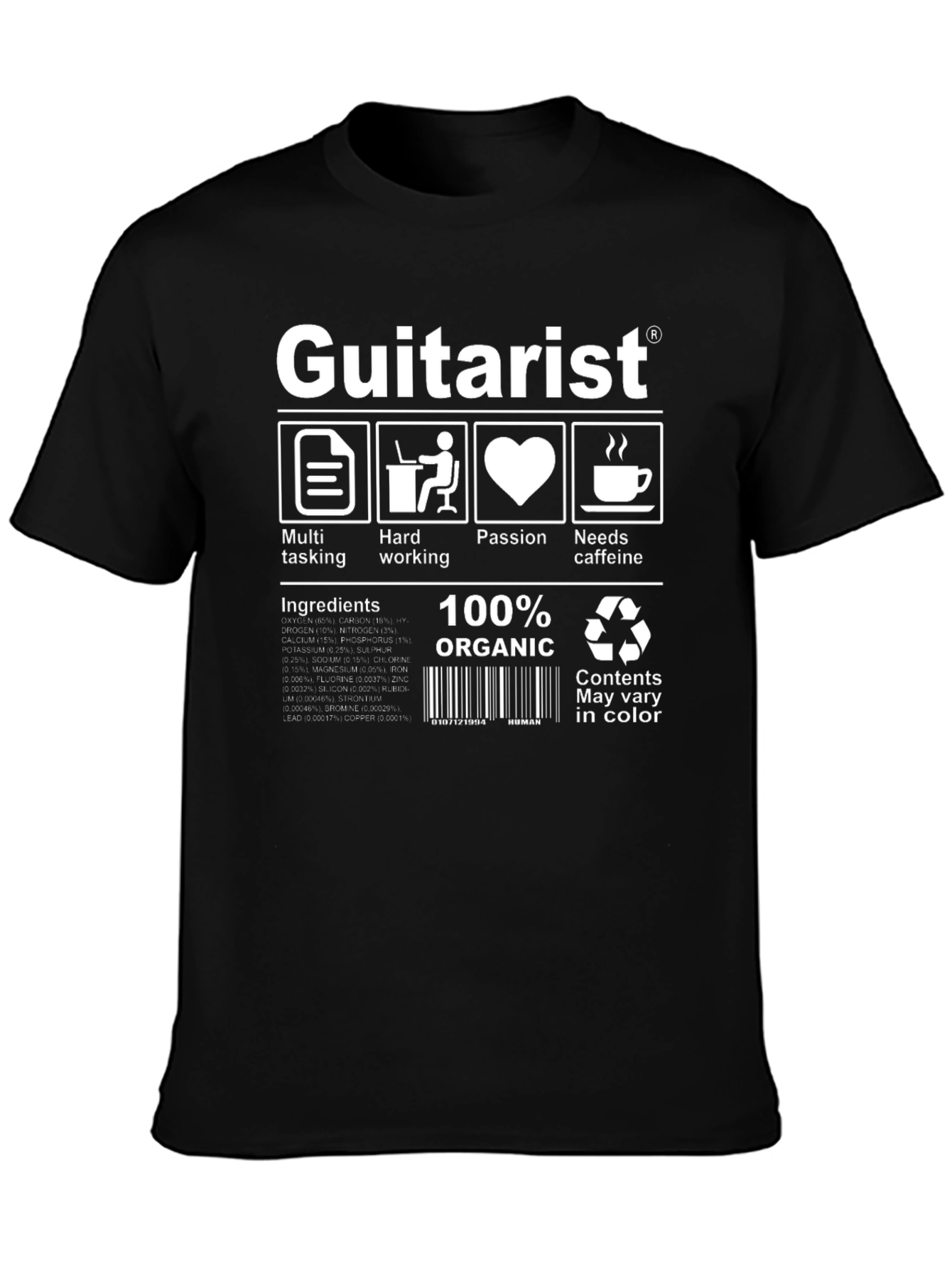Guitarist T-Shirt - Funny Musician Tee