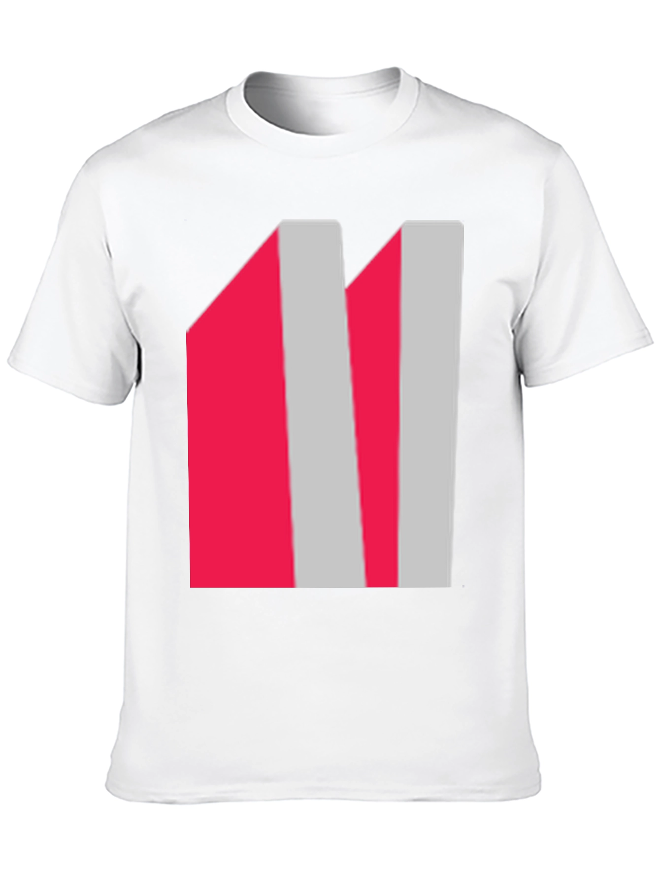 Abstract Striped Graphic Tee - Modern Casual Wear