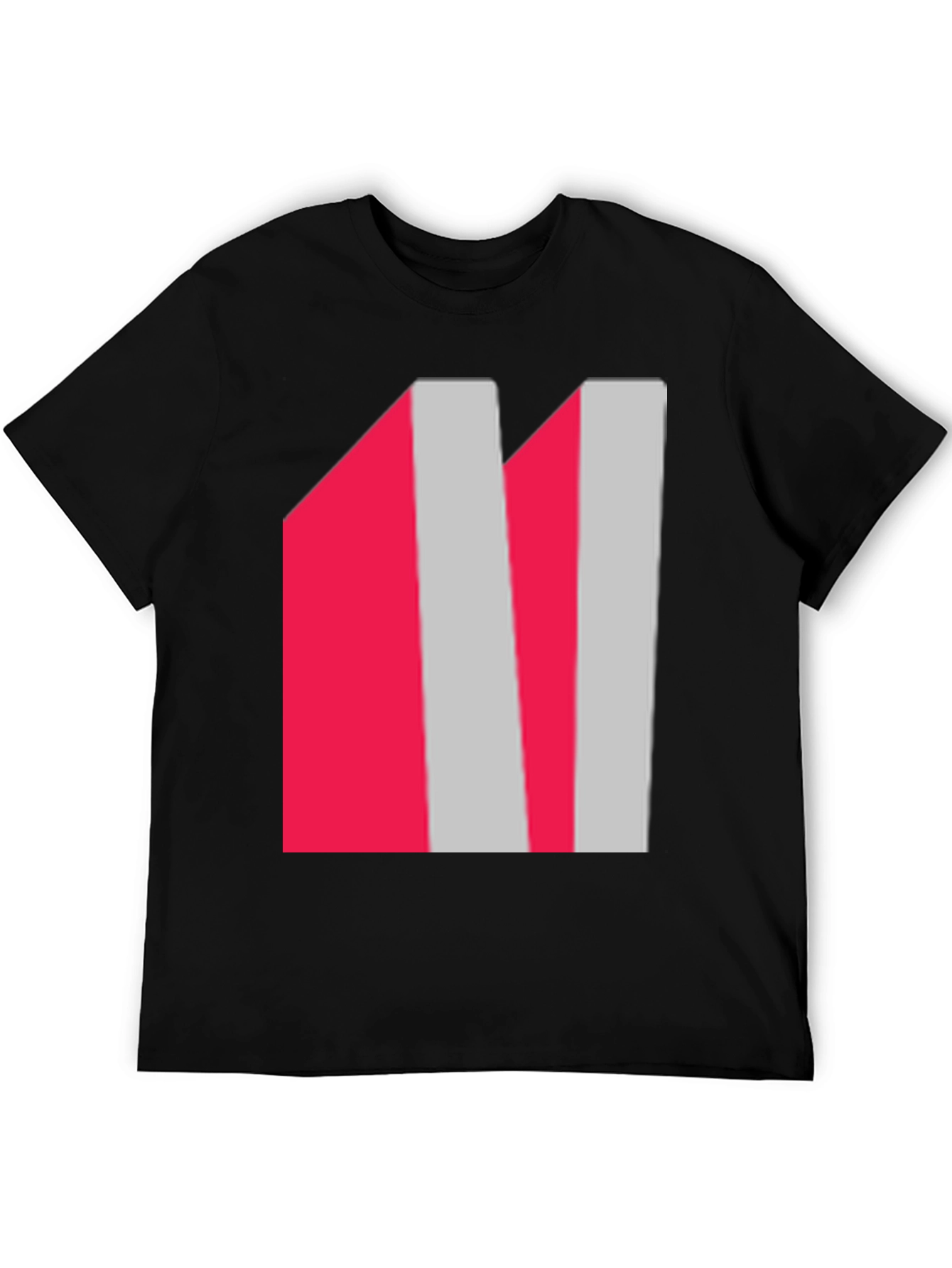 Abstract Striped Graphic Tee - Modern Casual Wear