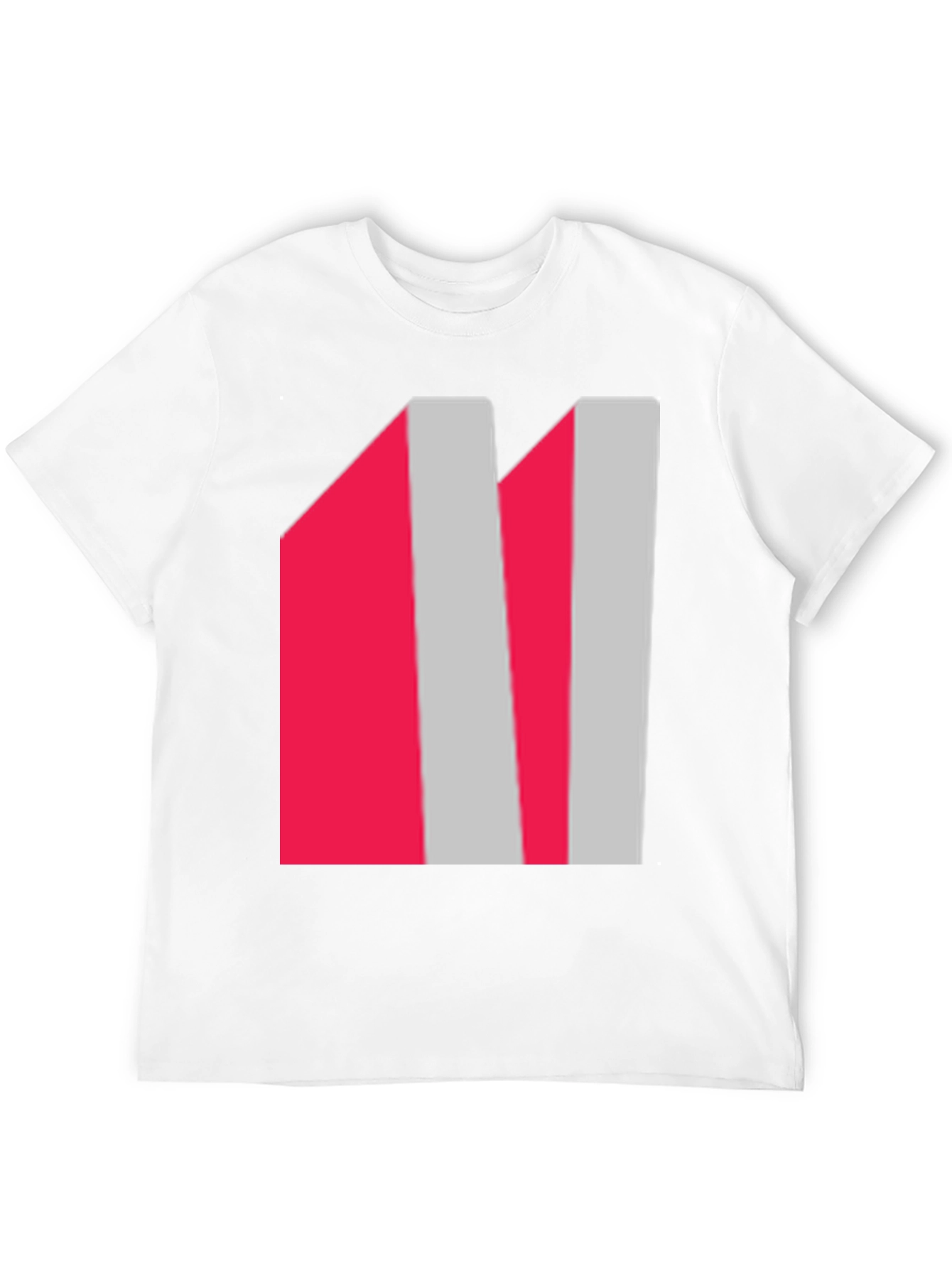 Abstract Striped Graphic Tee - Modern Casual Wear