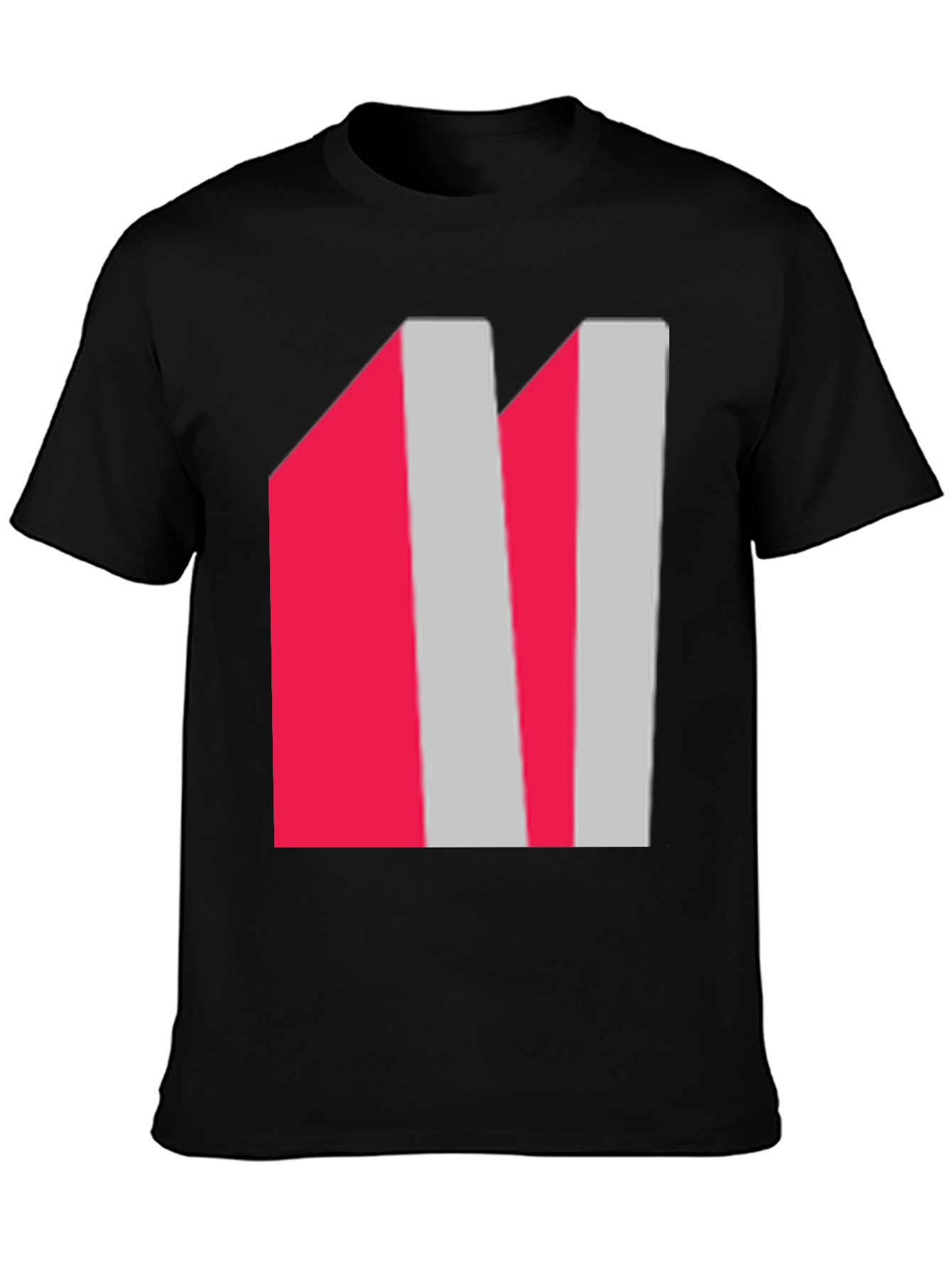 Abstract Striped Graphic Tee - Modern Casual Wear