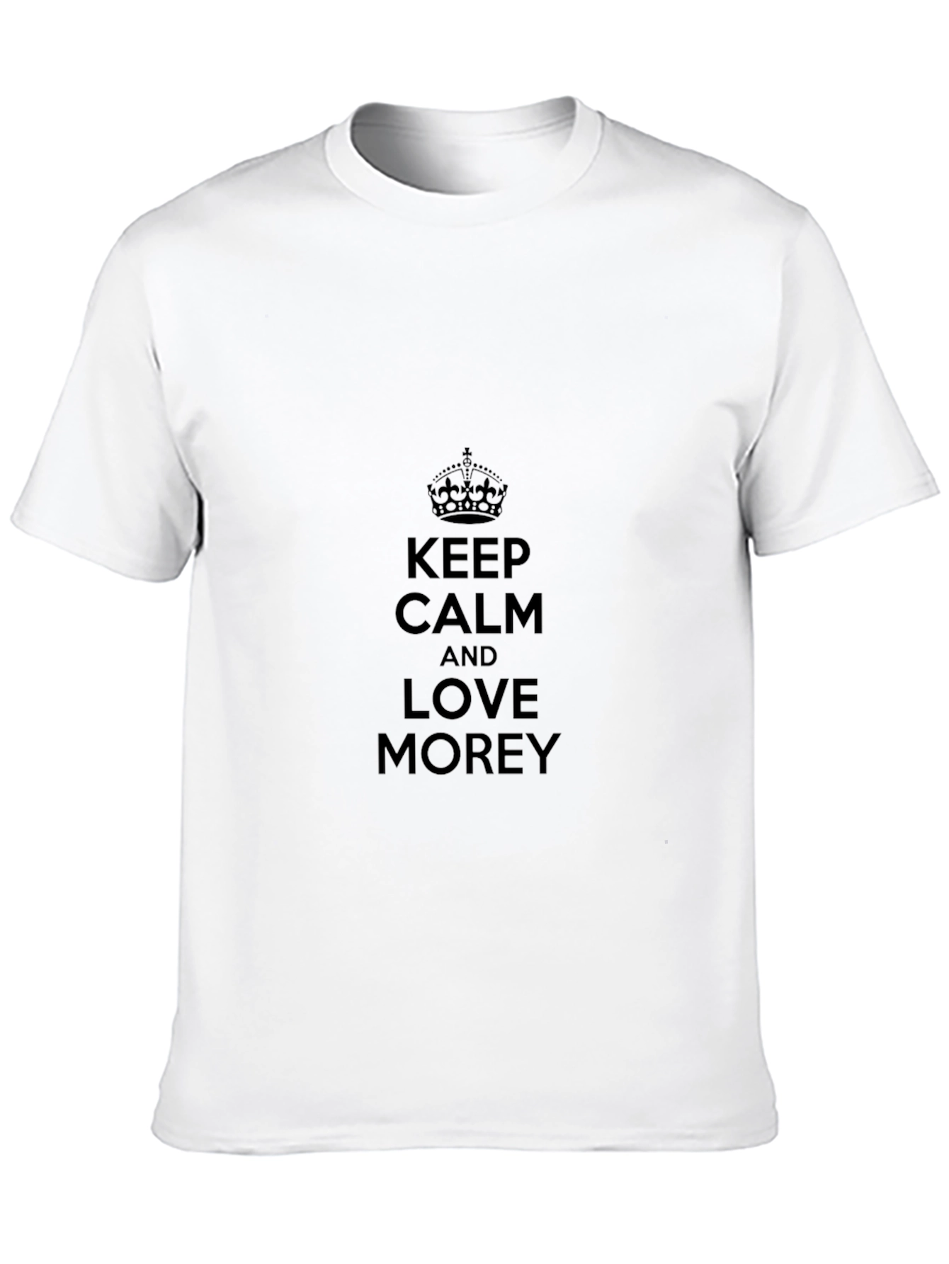 Keep Calm and Love Morey Black T-Shirt