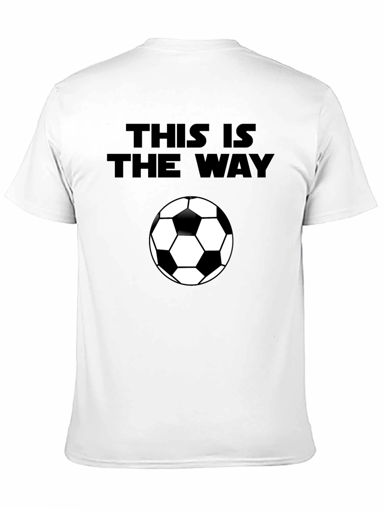 This is the Way Soccer Ball Black T-Shirt