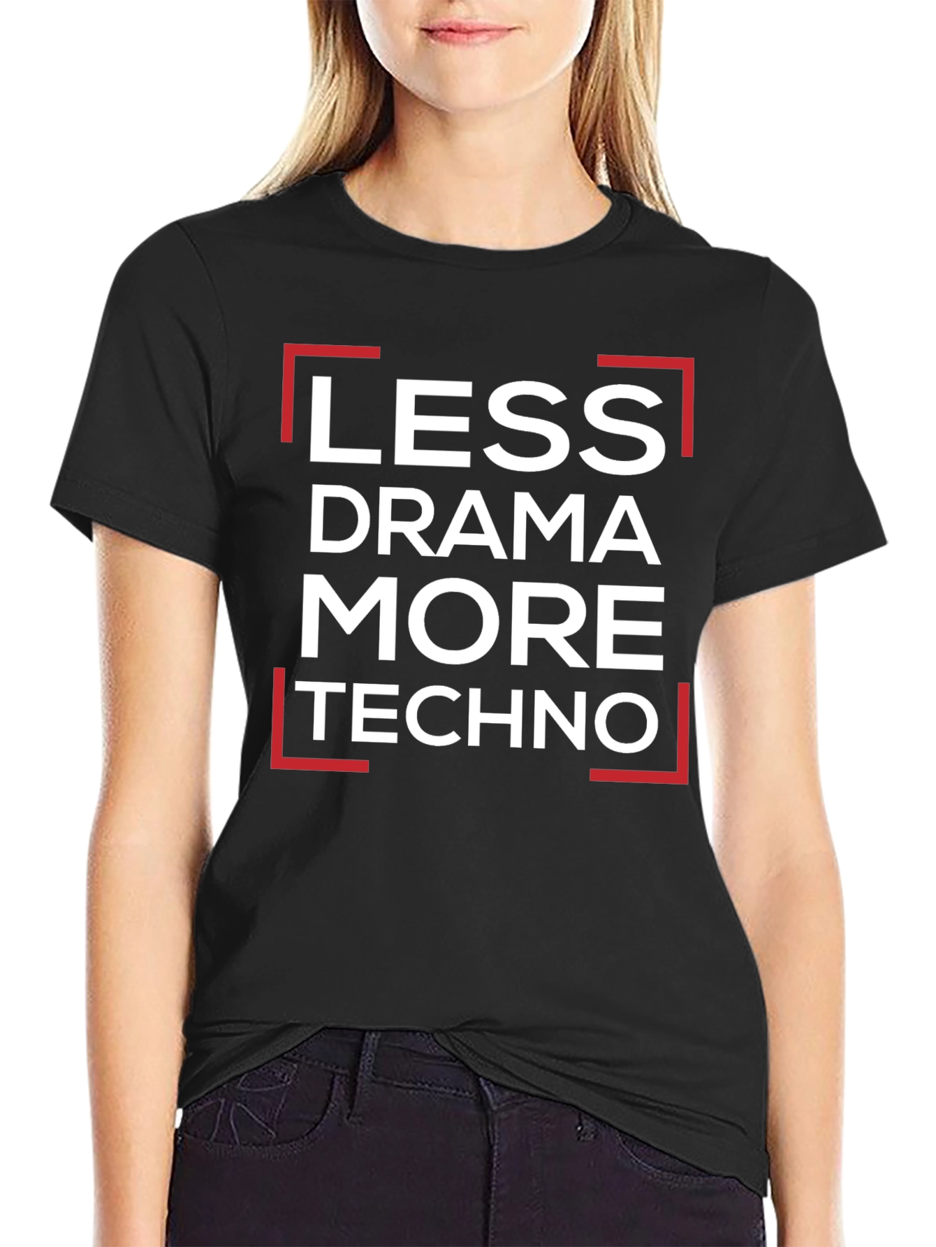 Less Drama More Techno Graphic Tee