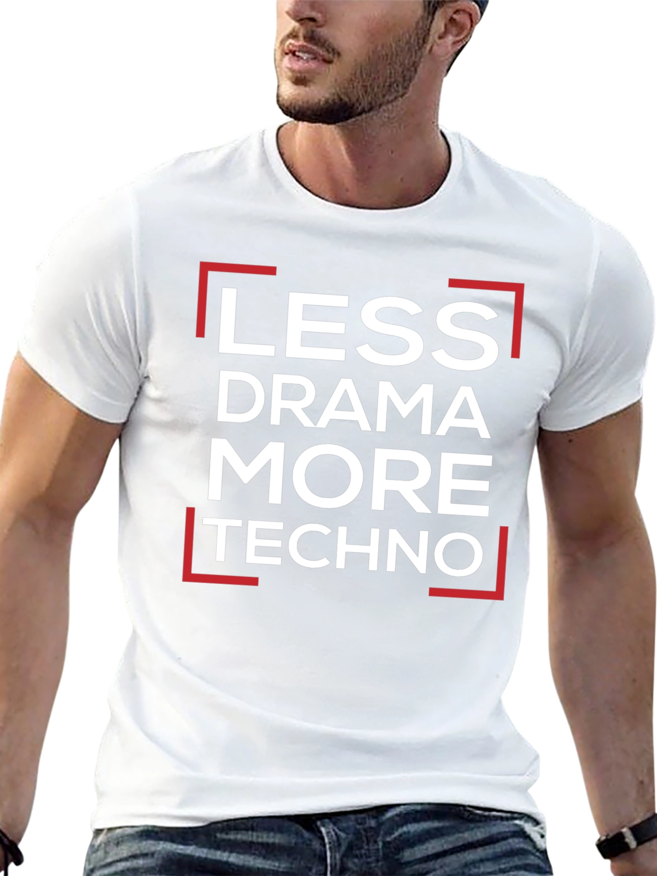 Less Drama More Techno Graphic Tee
