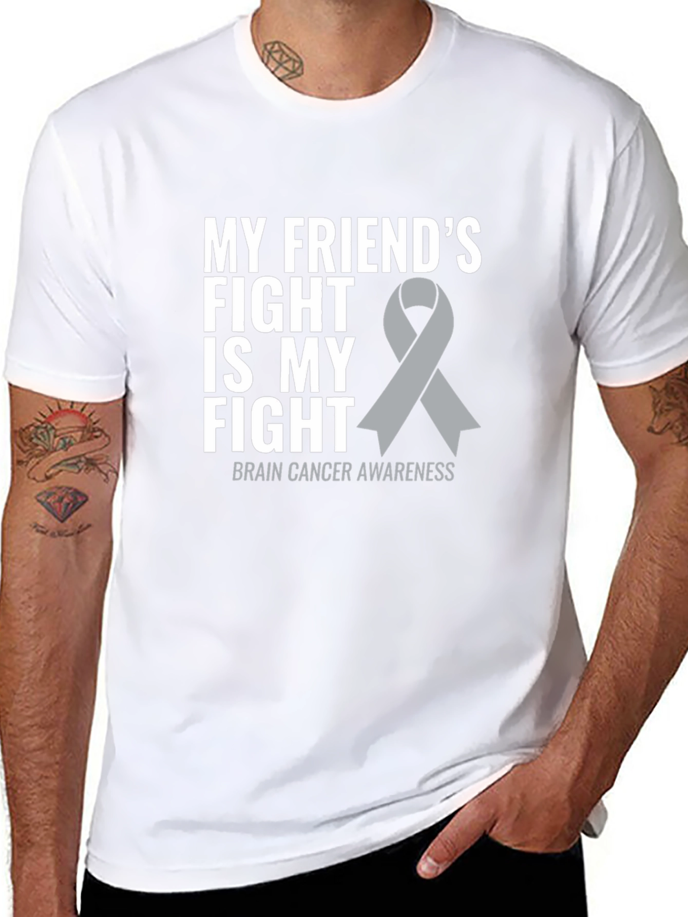 Brain Cancer Awareness T-Shirt: My Friends Fight