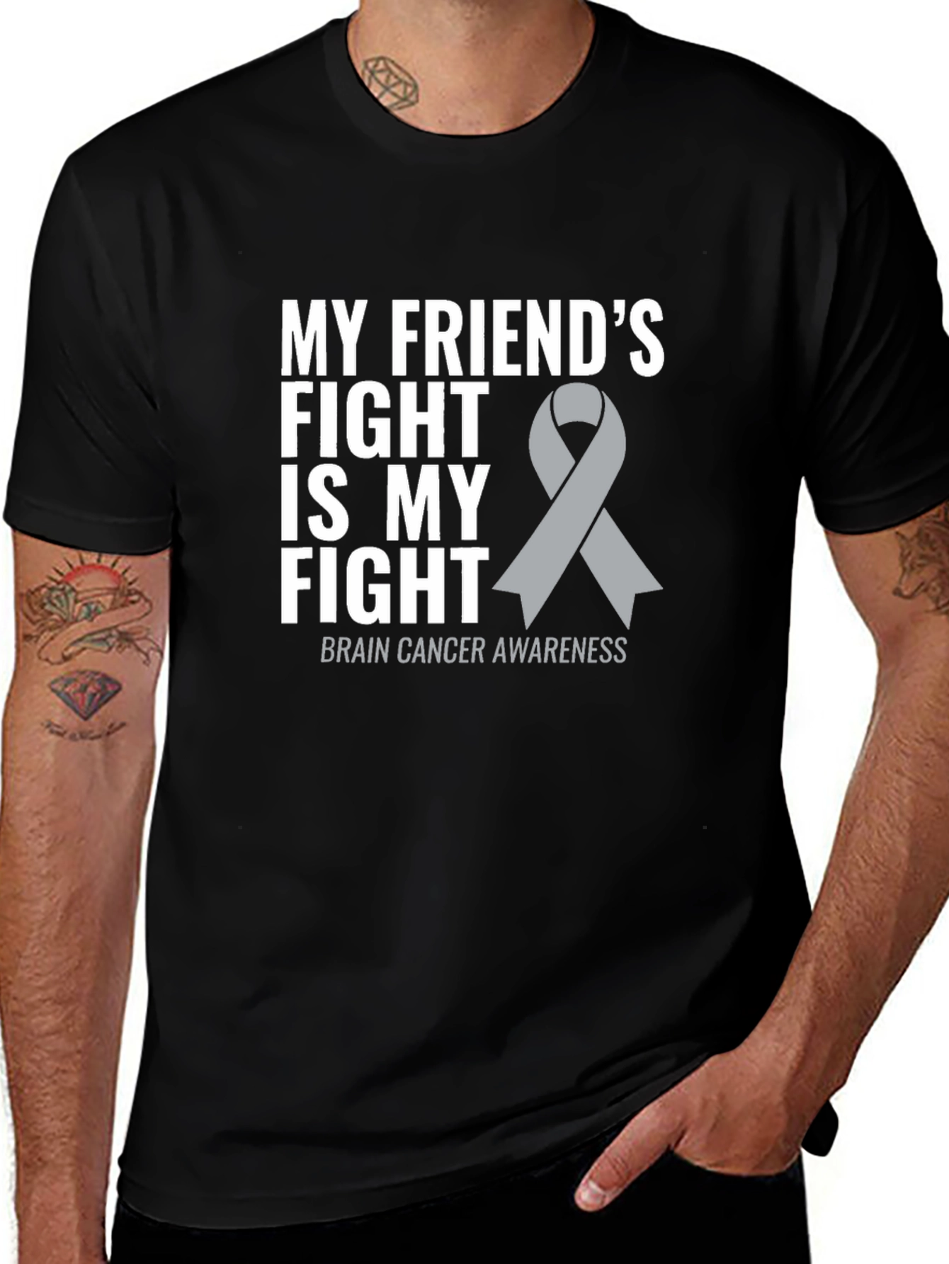 Brain Cancer Awareness T-Shirt: My Friends Fight