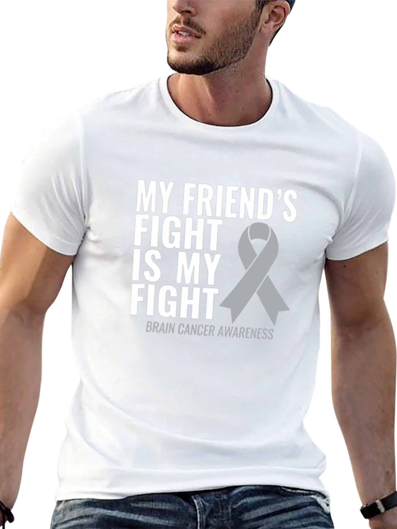 Brain Cancer Awareness T-Shirt: My Friends Fight