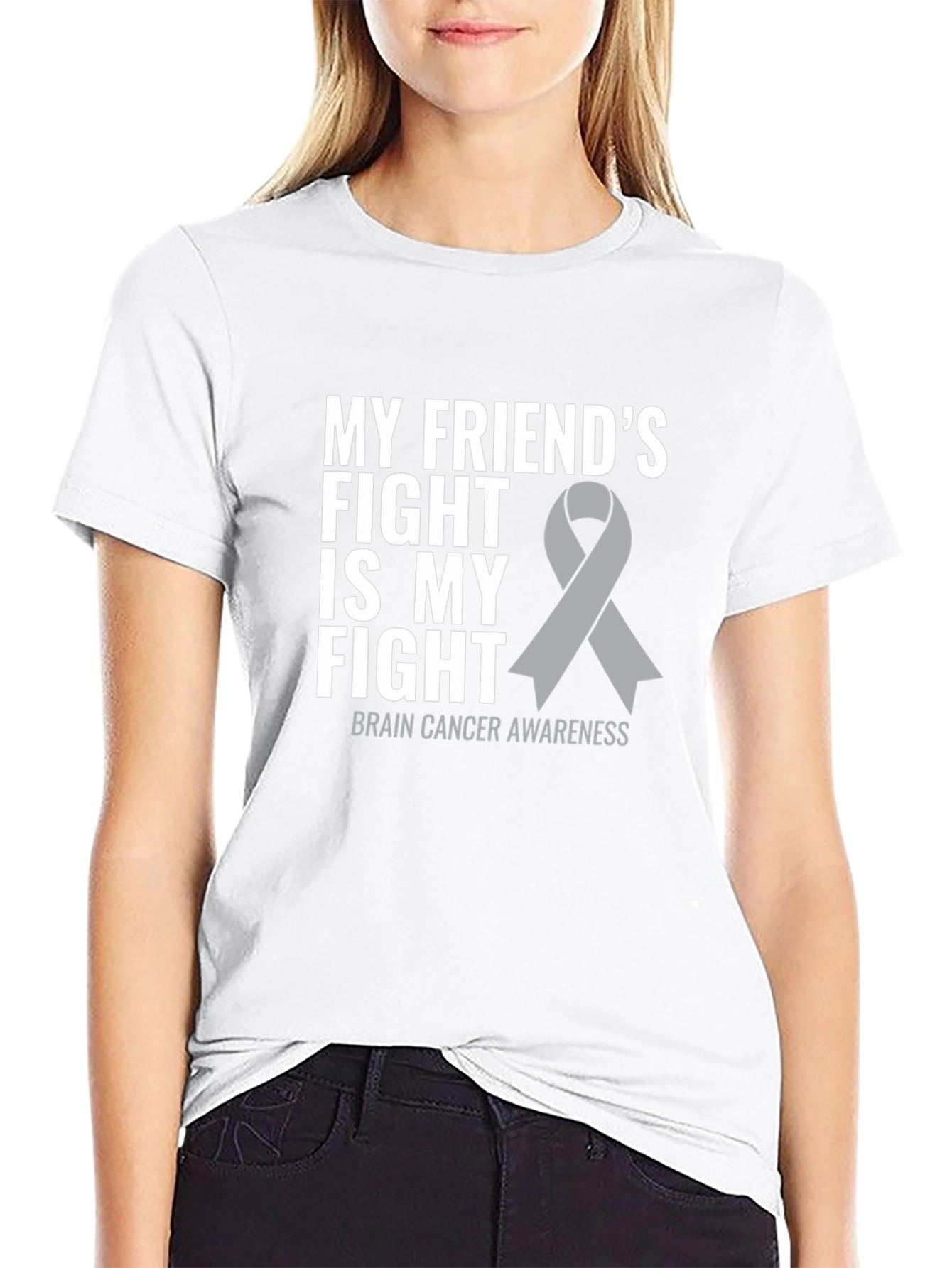 Brain Cancer Awareness T-Shirt: My Friends Fight