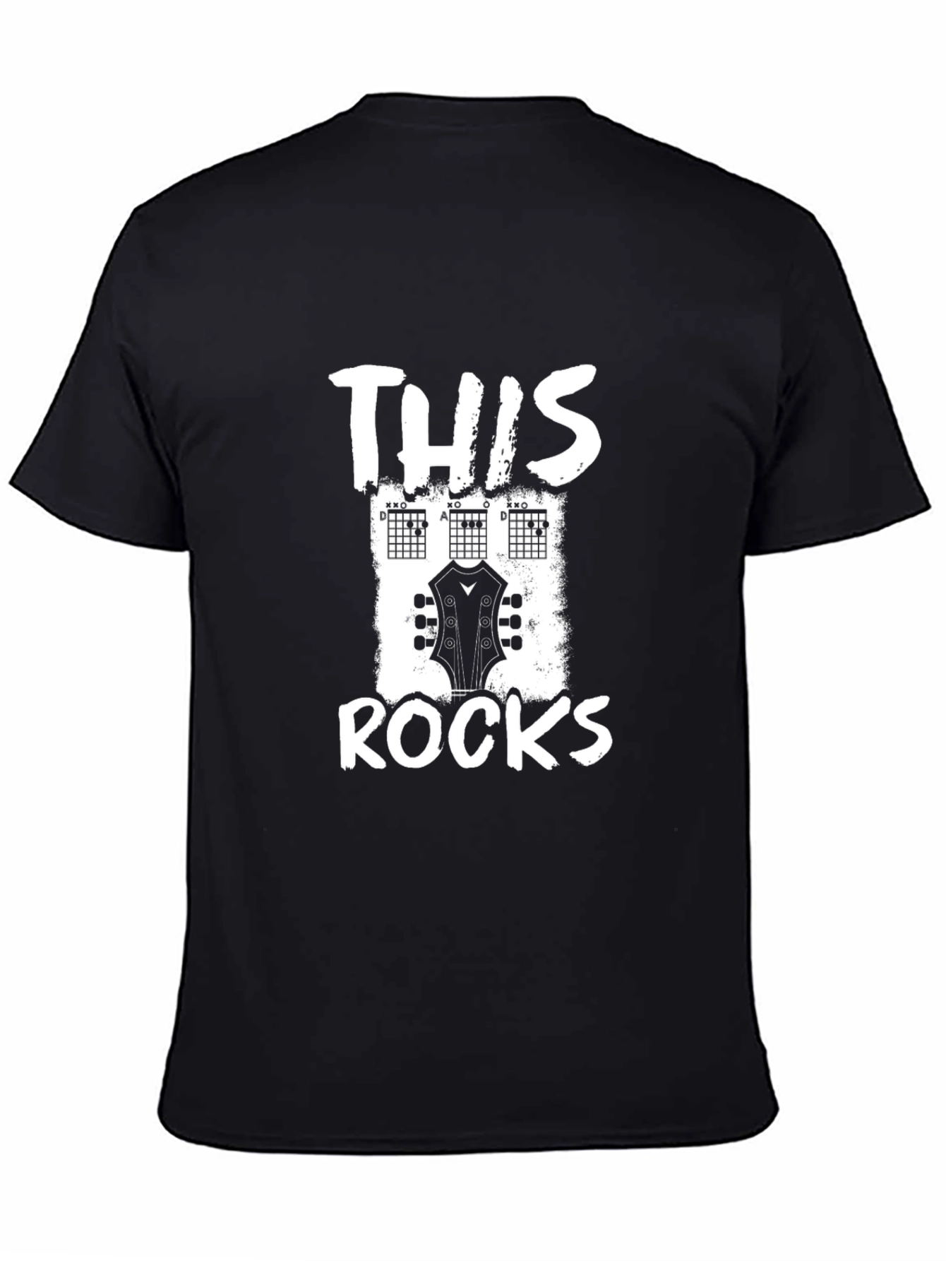 This Rocks Guitar Chord T-Shirt - Black