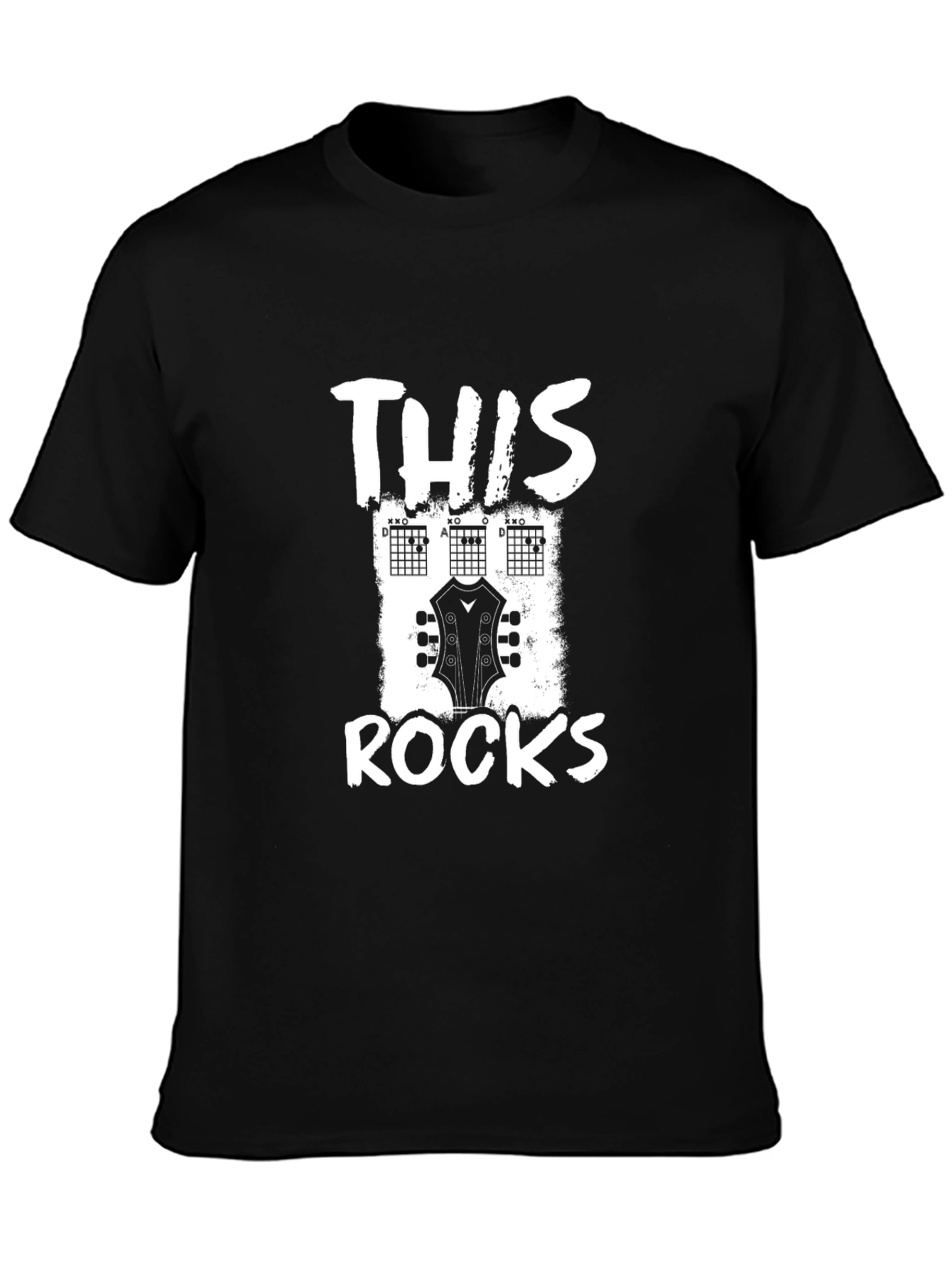 This Rocks Guitar Chord T-Shirt - Black