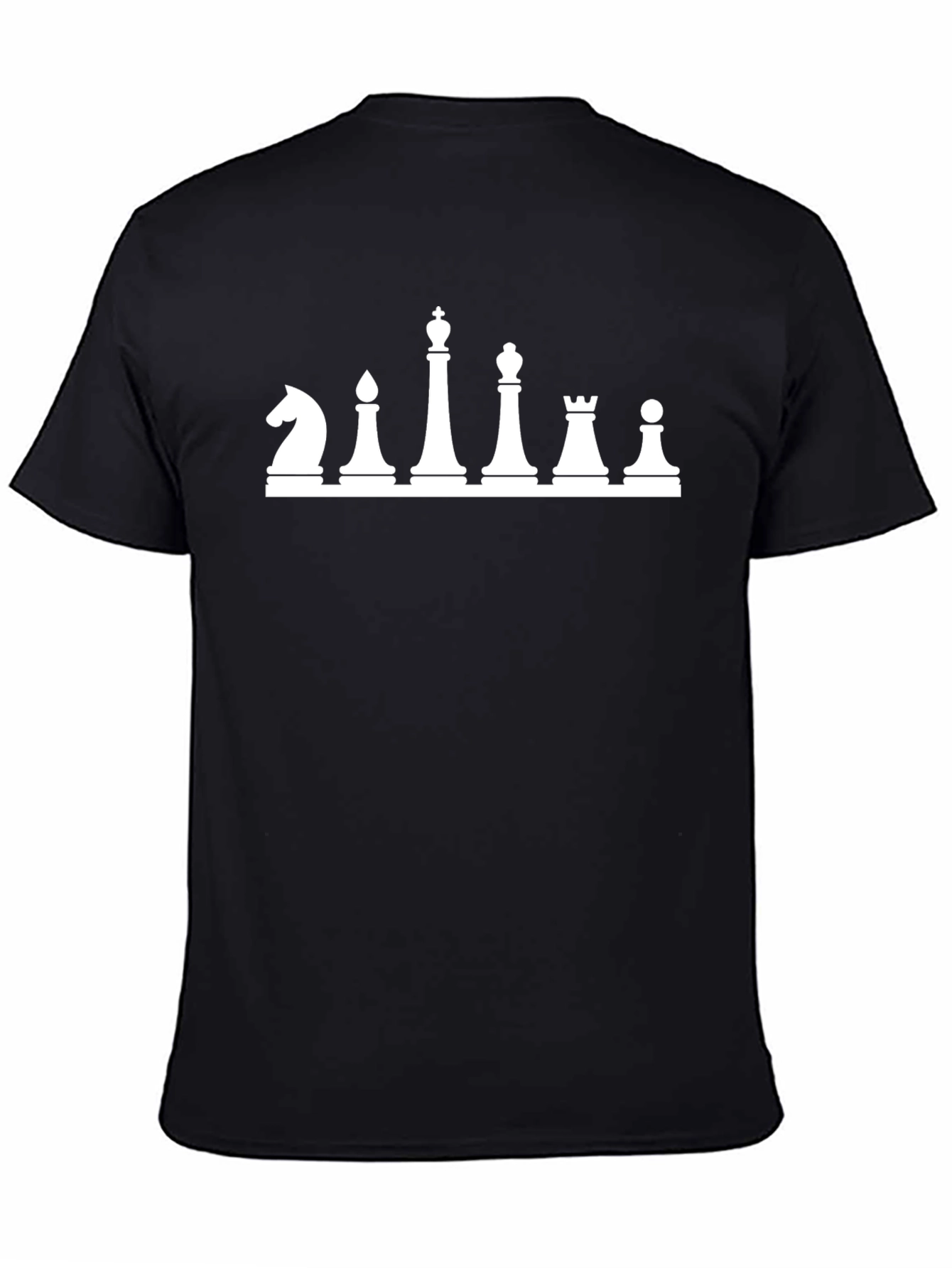 Chess Piece Graphic Tee - Black