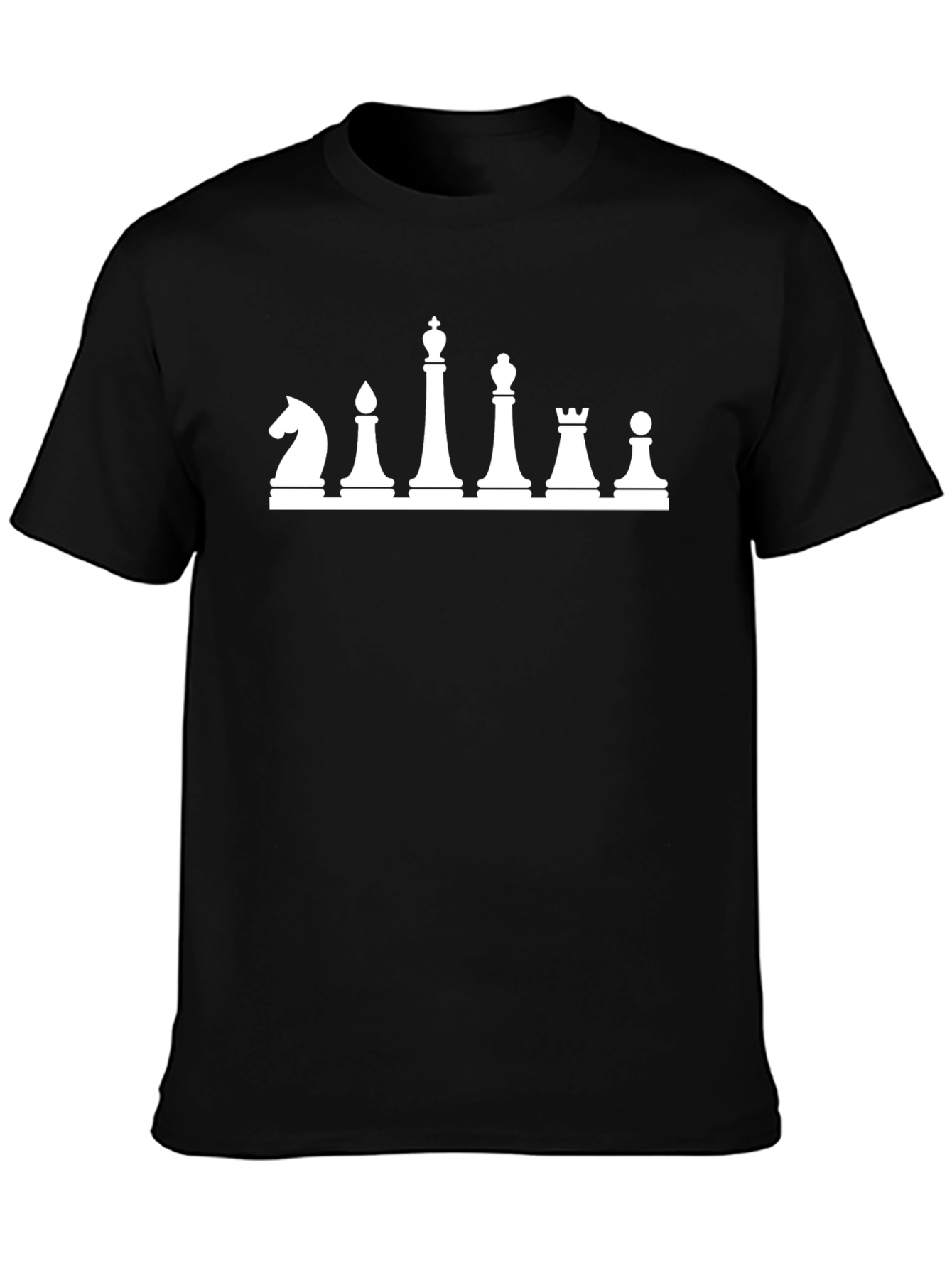 Chess Piece Graphic Tee - Black