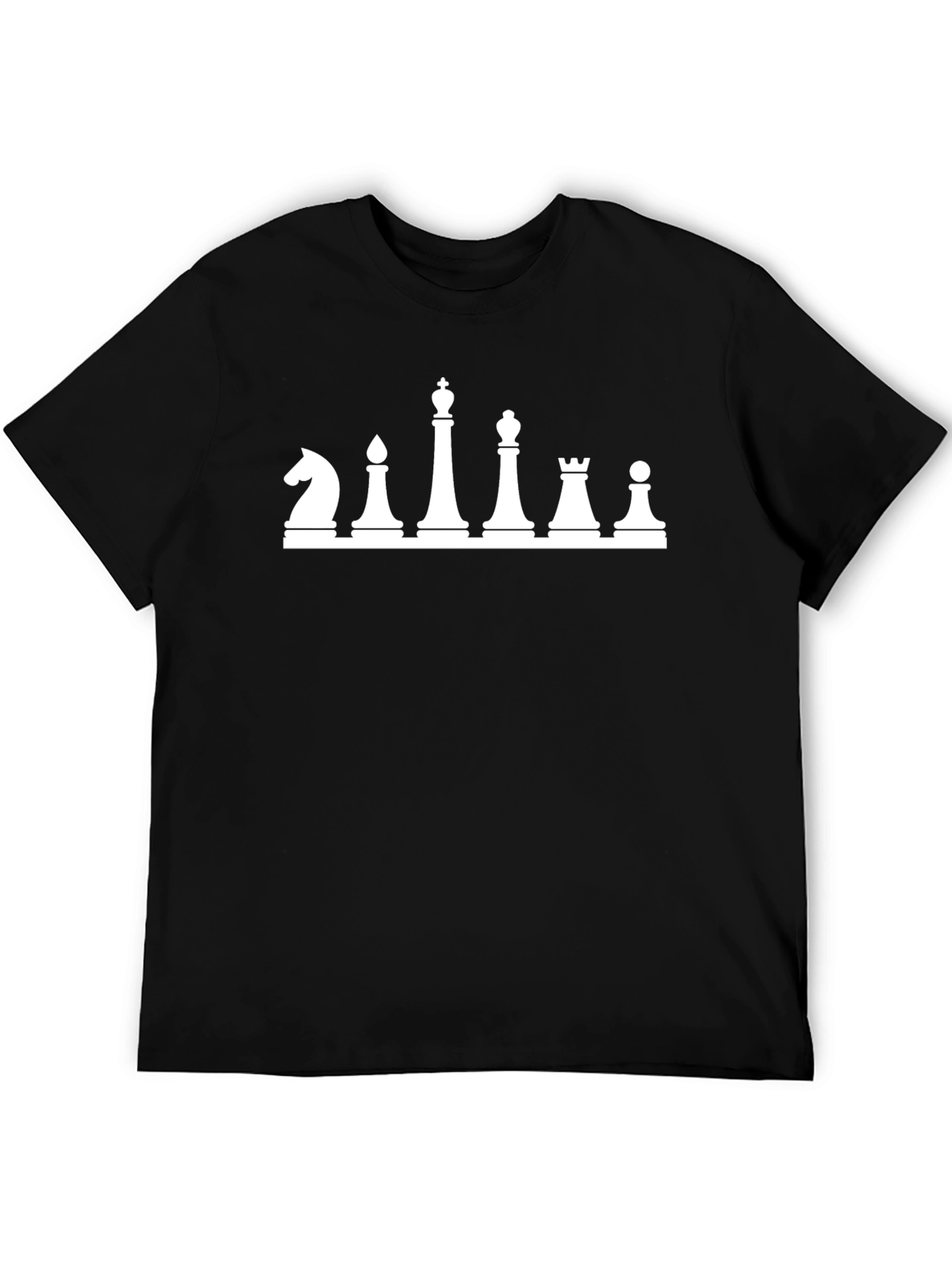 Chess Piece Graphic Tee - Black