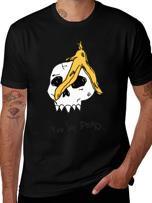Humorous Skull Banana Peel T-Shirt