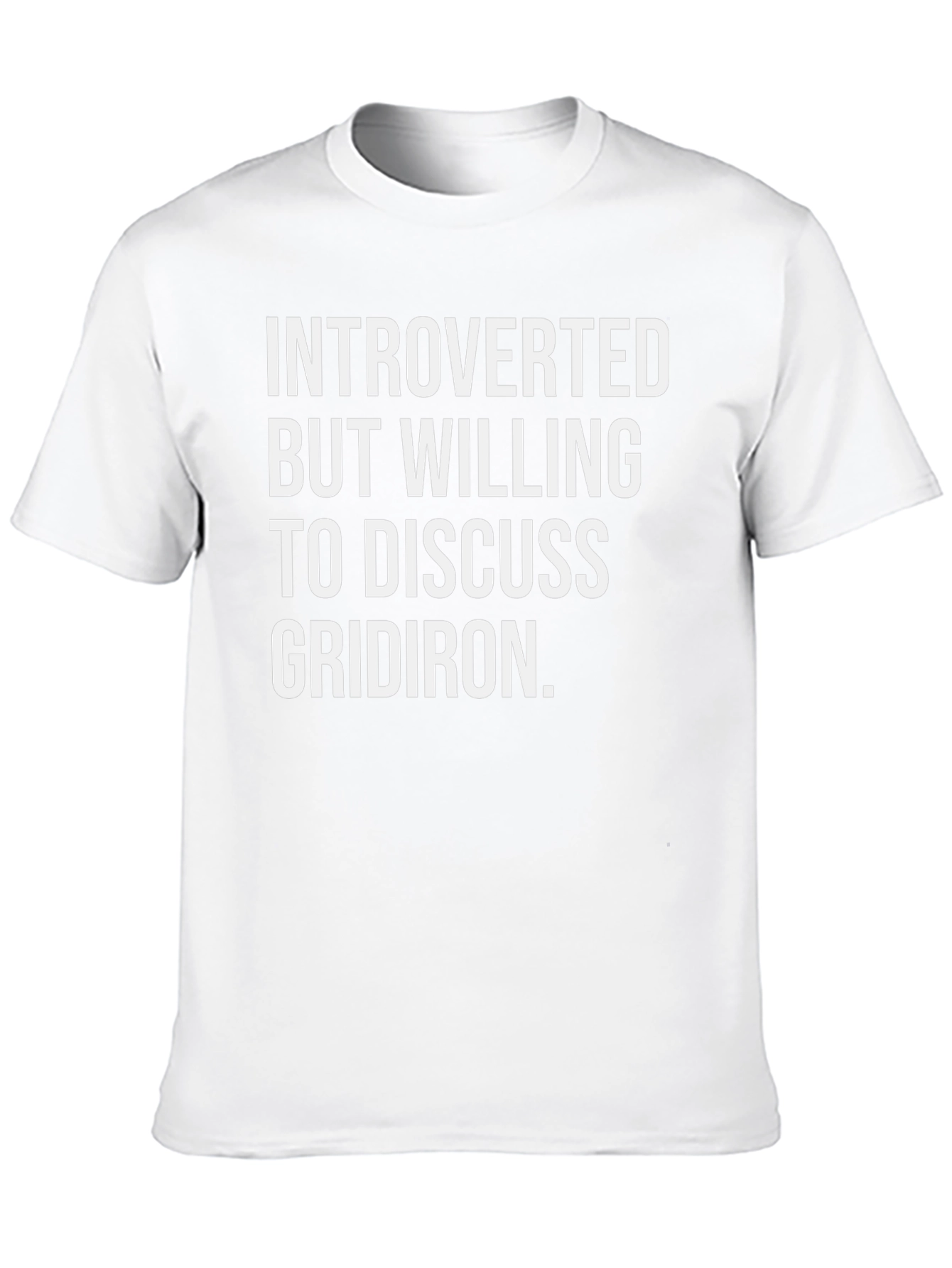 Introverted Gridiron T-Shirt - Football Fan Apparel