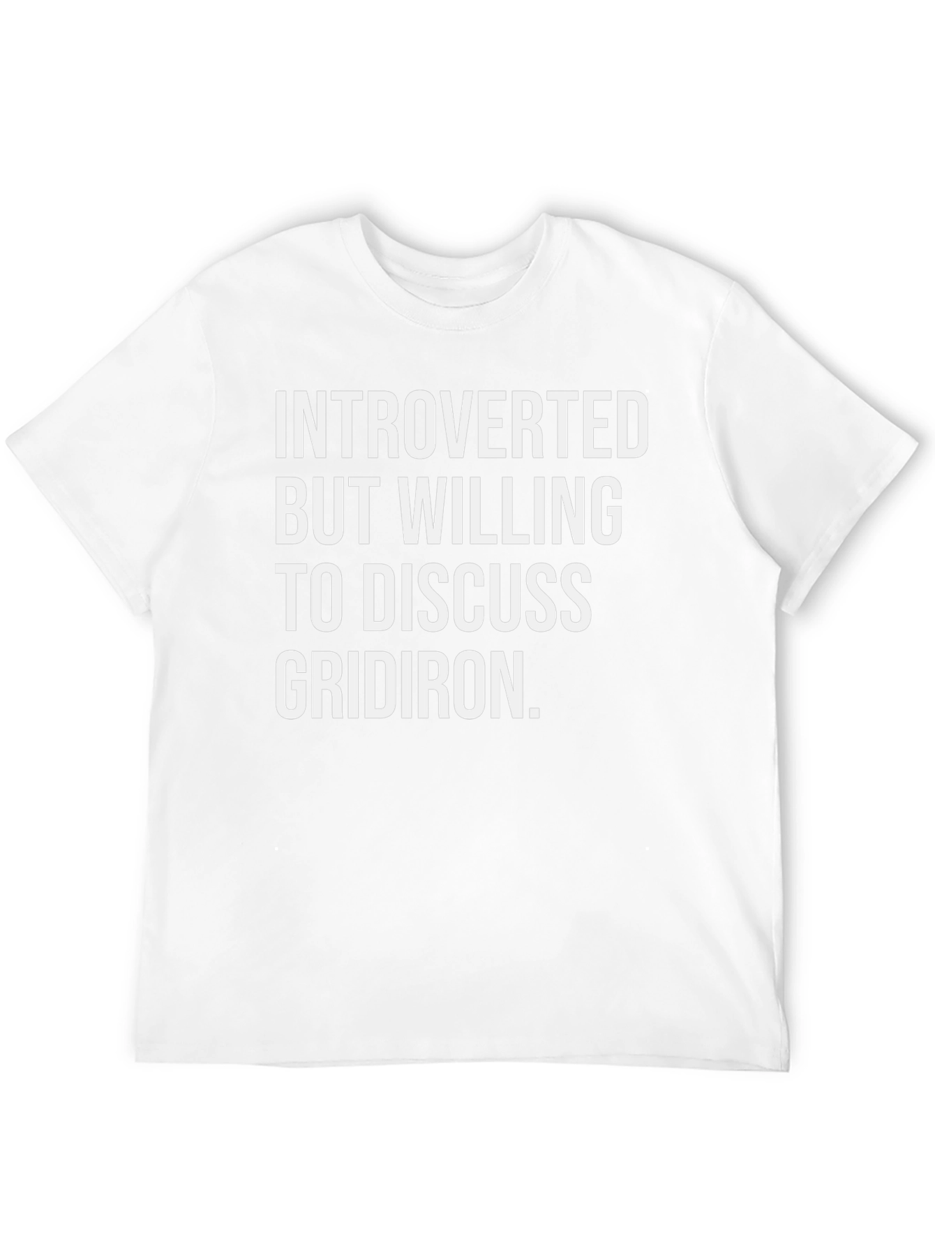 Introverted Gridiron T-Shirt - Football Fan Apparel