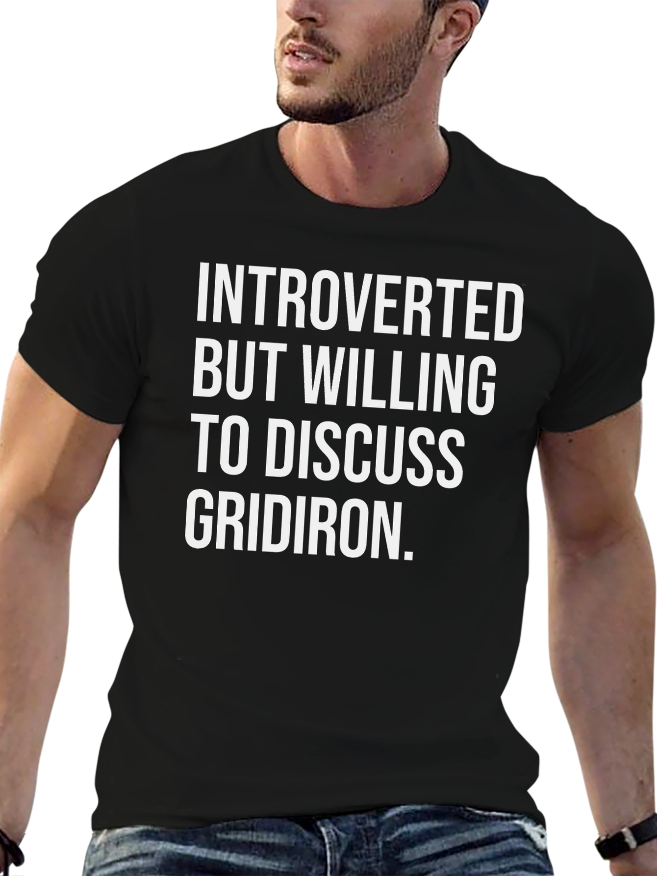 Introverted Gridiron T-Shirt - Football Fan Apparel