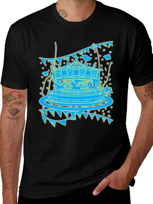 Carousel Print Graphic Tee