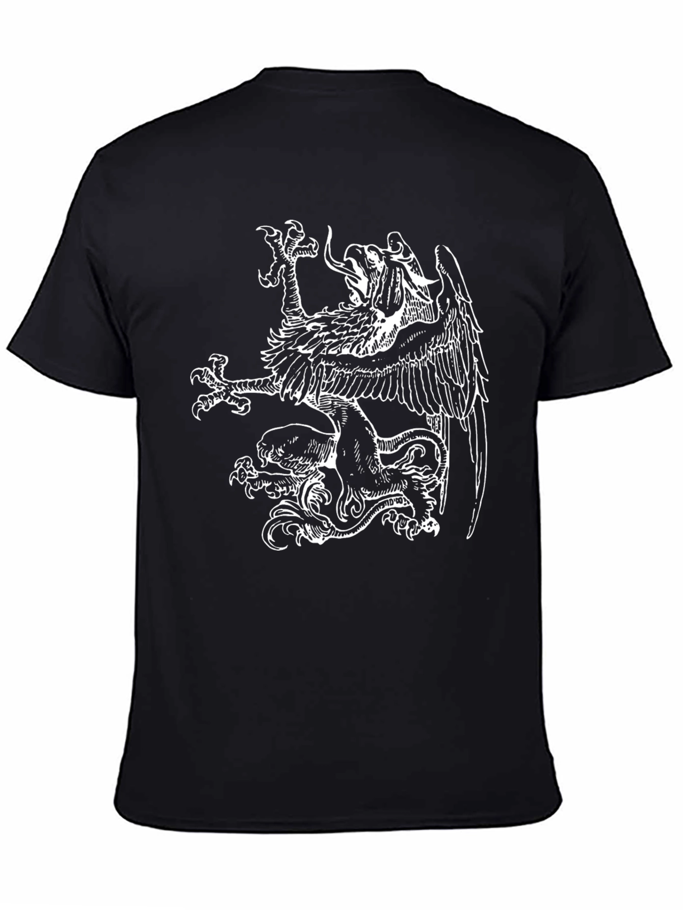Griffin Graphic Tee - Black Casual T-Shirt