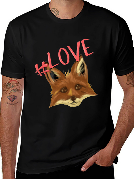 Fox Love T-Shirt - Cute Animal Graphic Tee