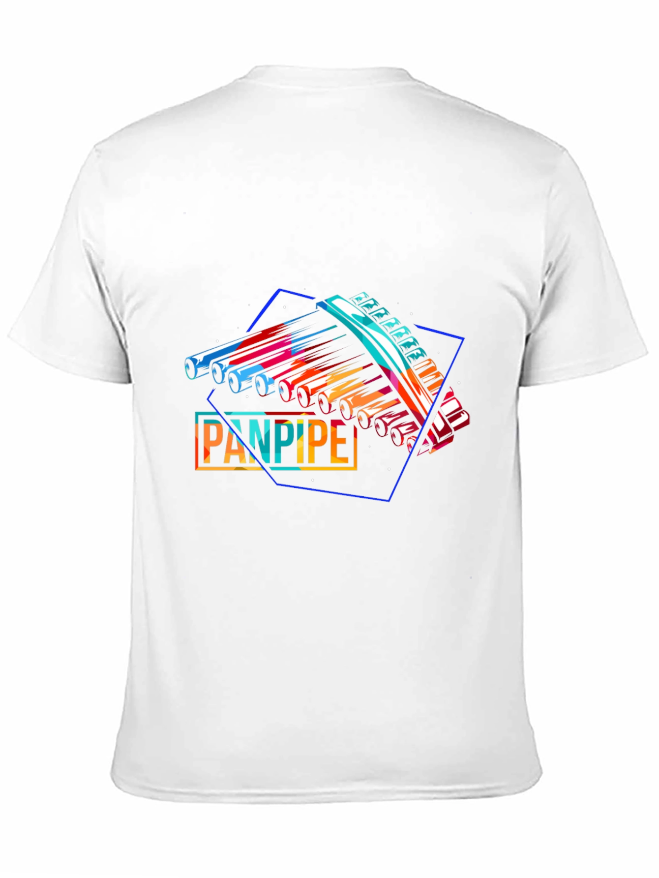 Abstract Panpipe Graphic Tee - Music Lover Gift