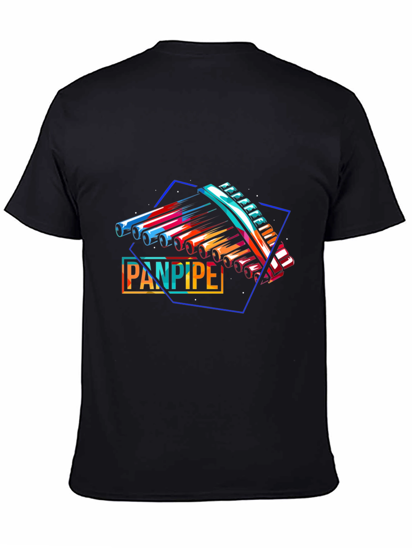 Abstract Panpipe Graphic Tee - Music Lover Gift