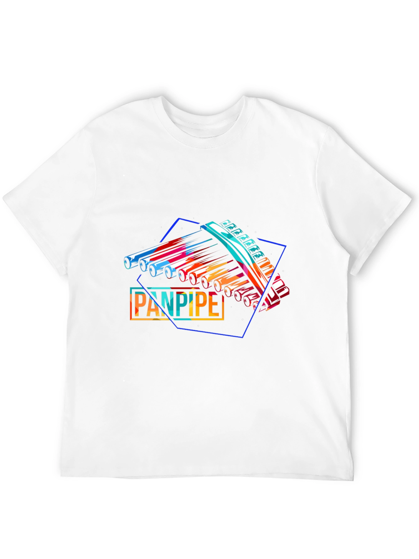 Abstract Panpipe Graphic Tee - Music Lover Gift