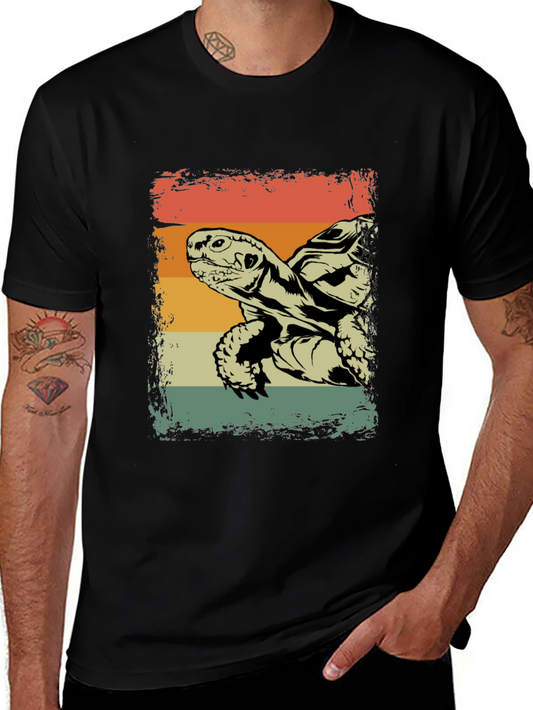 Retro Turtle Graphic T-Shirt - Vintage Style Tee
