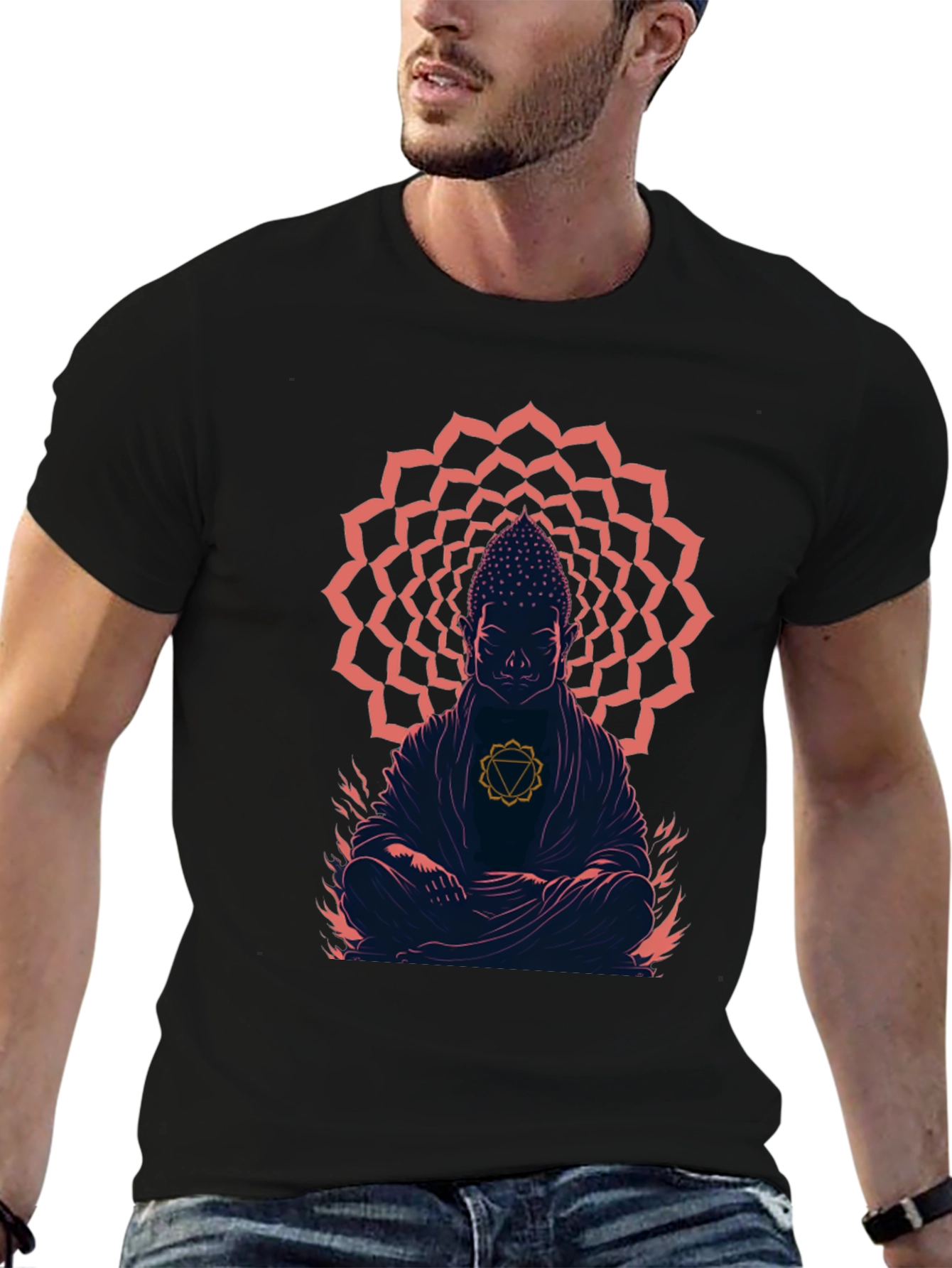 Buddha Chakra Graphic T-Shirt