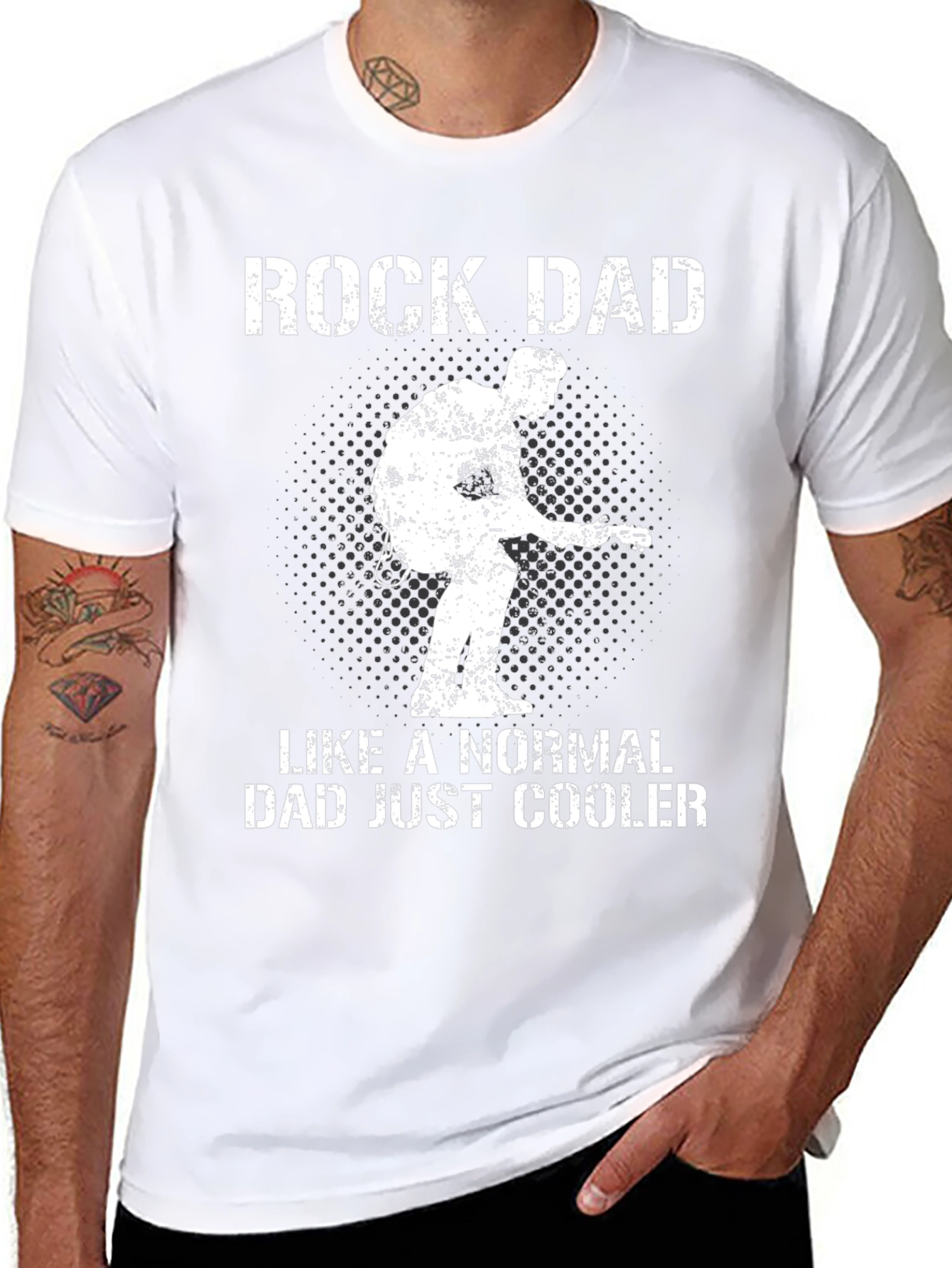 Rock Dad Graphic Tee - Cool Dad Shirt