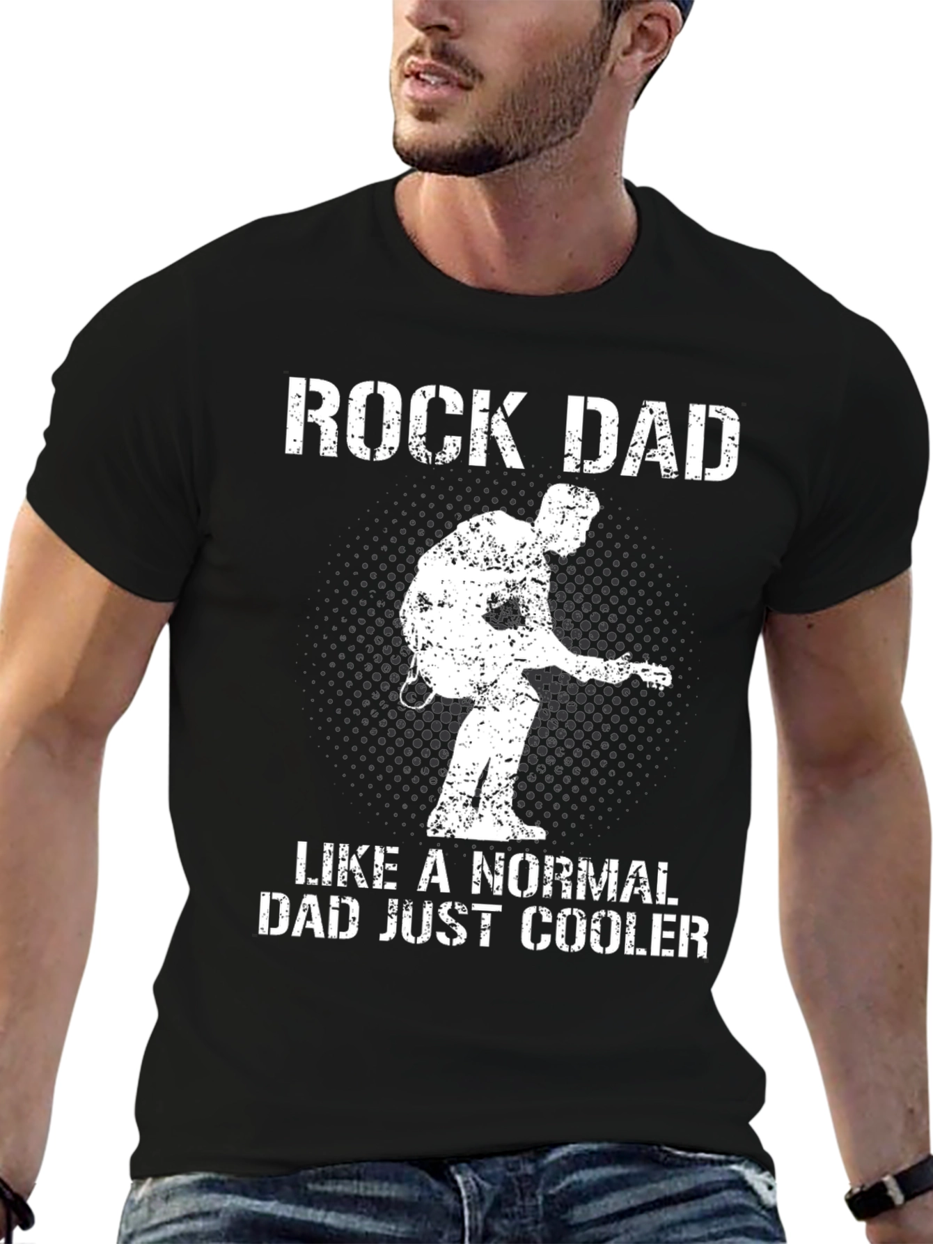 Rock Dad Graphic Tee - Cool Dad Shirt