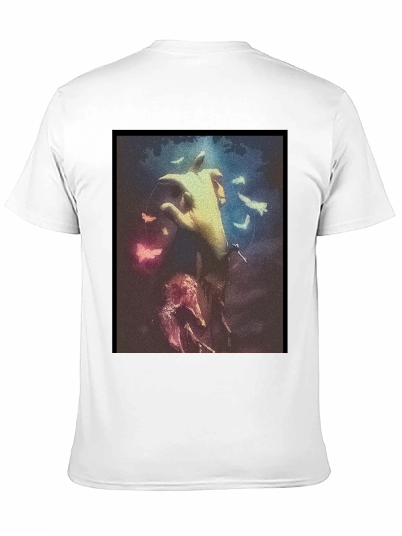 Artistic Hand Graphic Black T-Shirt