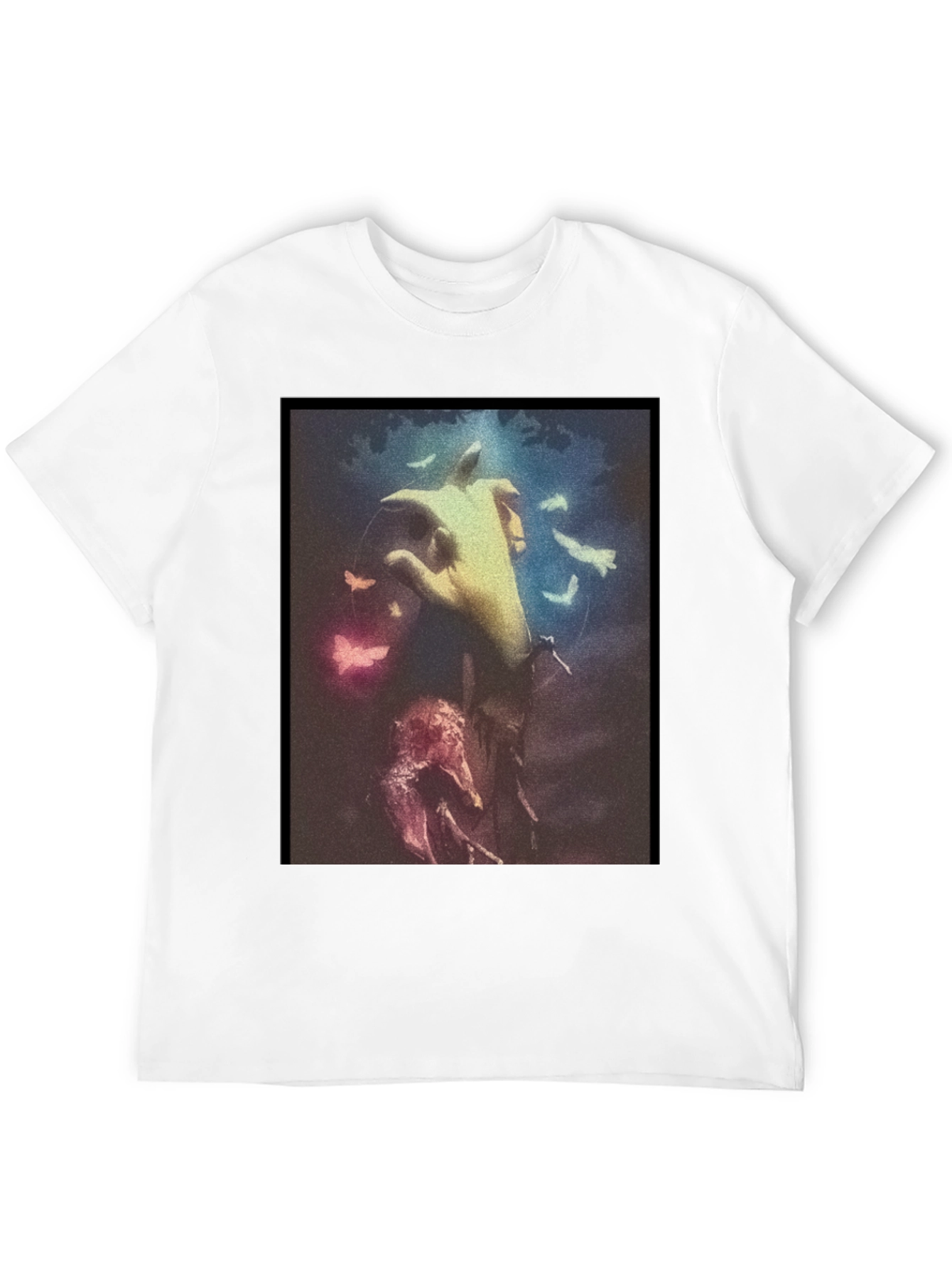 Artistic Hand Graphic Black T-Shirt