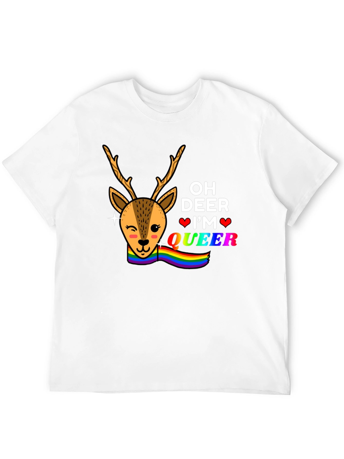 Oh Deer Im Queer Graphic T-Shirt